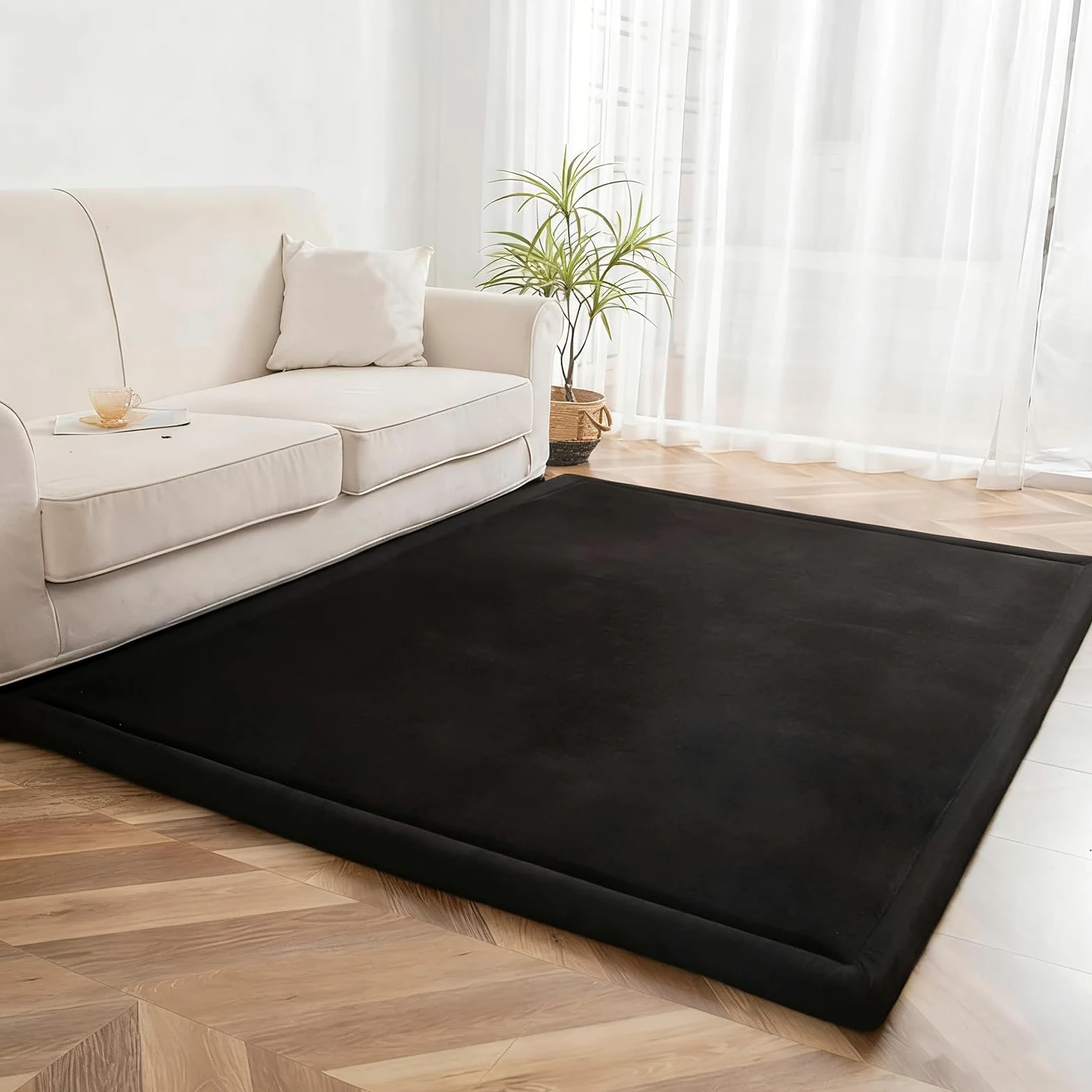 Tappetino Insonorizzato Batteria, Tappeto Batteria Elettronica, Antiscivolo Tappeto per Batteria, Carpet Drum Mat, Tappeto per Batteria e Strumenti a Percussione 100x160cm/39.37x62.99inch