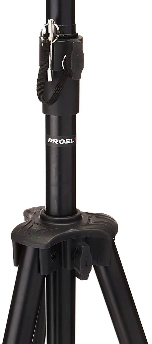 Proel FRE300BK - Supporto Stativo in Alluminio per sostenere Diffusore Casse Audio, Nero Opaco.