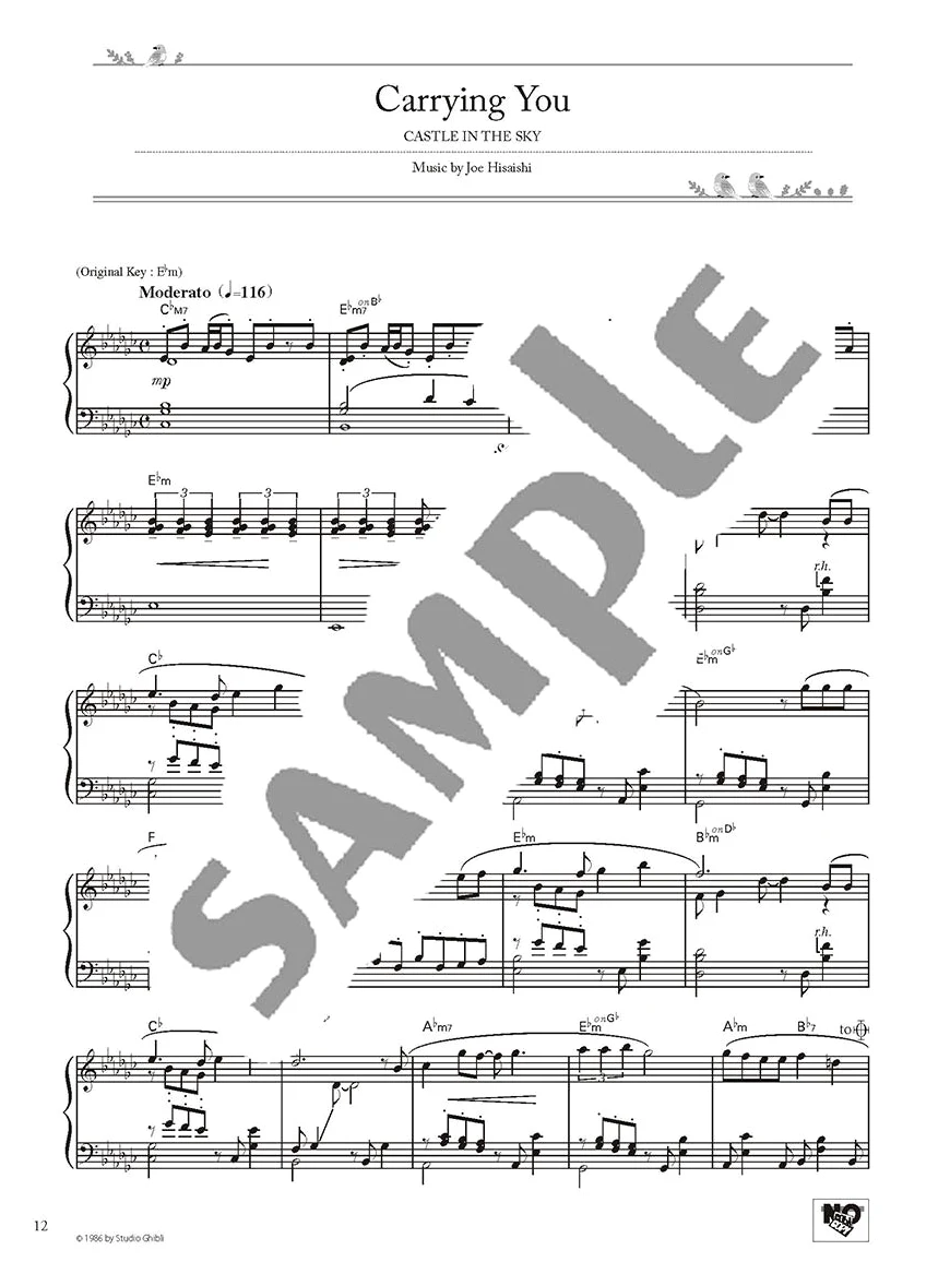 Studio ghibli best hit 10 advanced/english - niveau avance pour piano