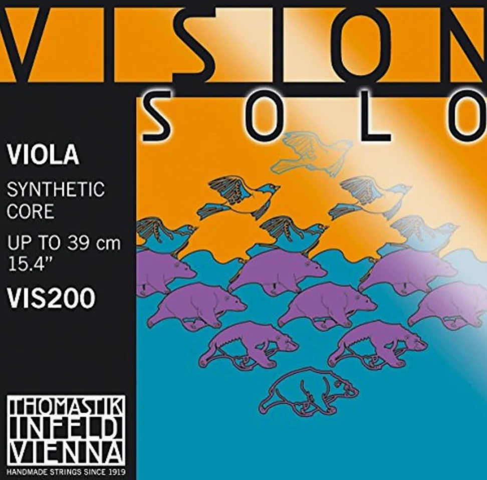 Thomastik Corda per Viola 4/4 Vision Solo - corda La nucleo in acciaio, rivest. acciaio crome, media
