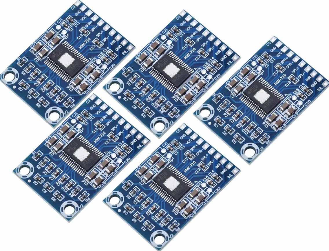 5pcs XH-M562 TPA3116D2 Digital Audio Amplifier DC 12V-24V 2x50W Dual Channel