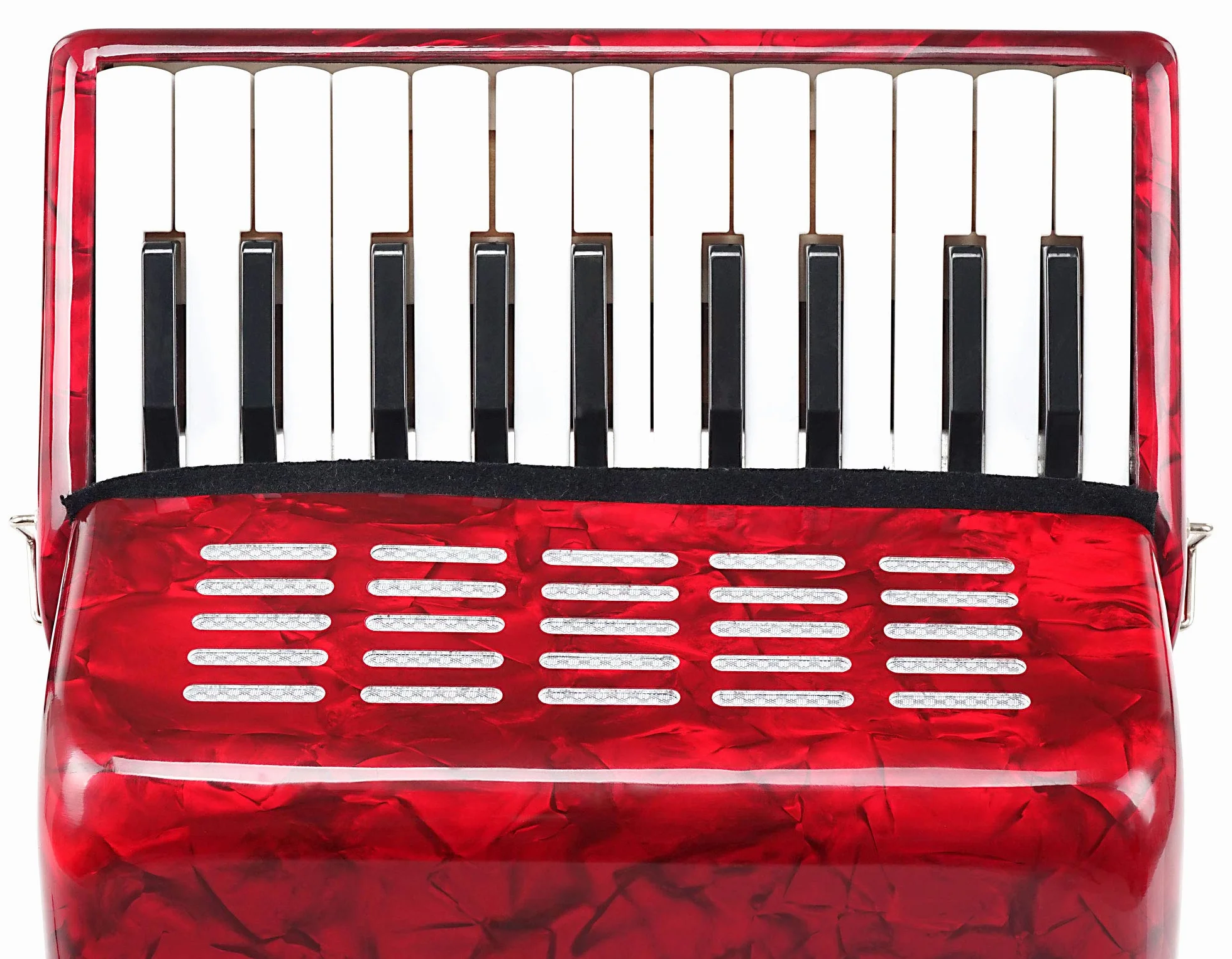 Classic Cantabile Secondo Junior Fisarmonica 8 bassi (22 tasti diatonici, 8 bassi, incl. tracolla e custodia) rossa
