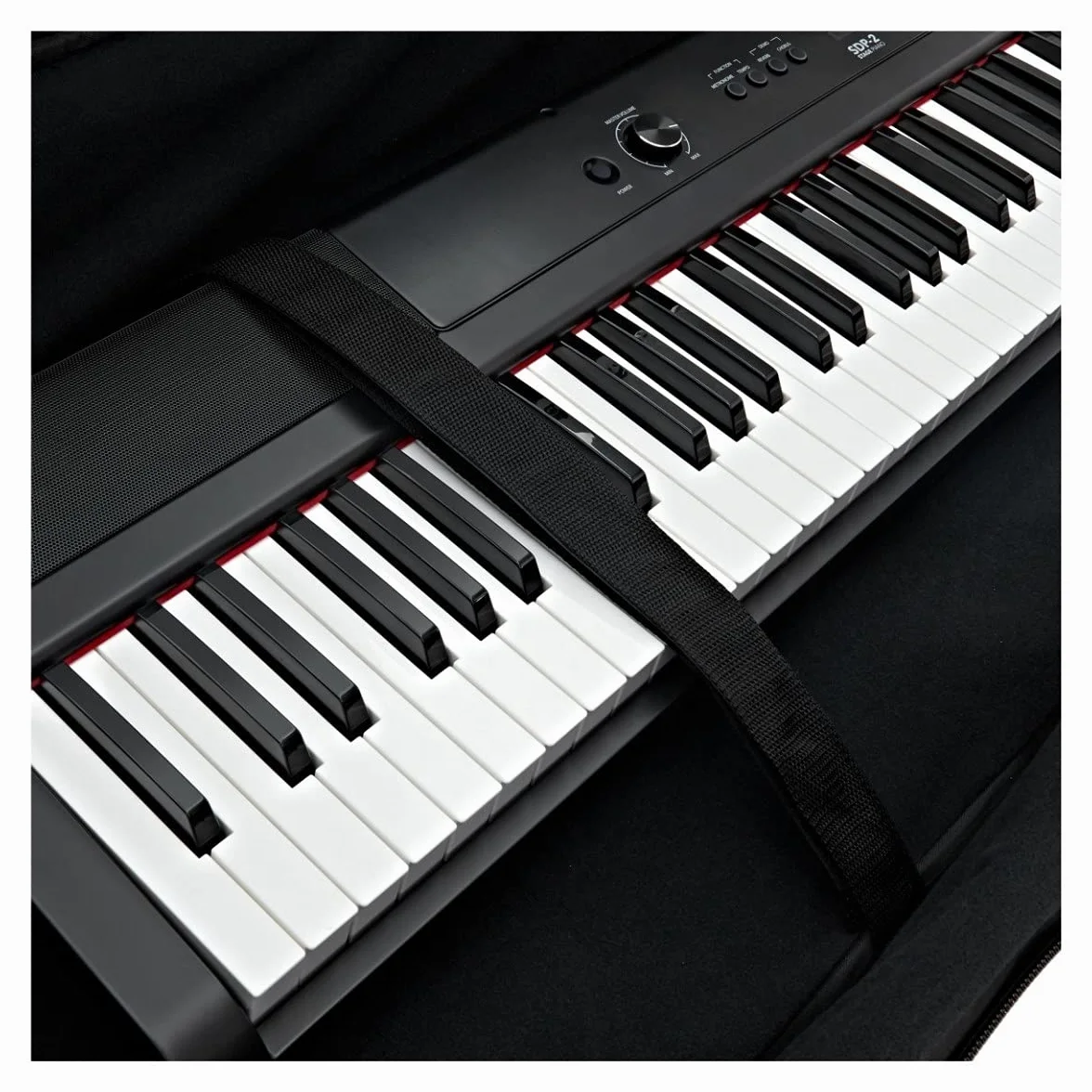 Custodia rigida con ruote per tastiera pianoforte – Custodia morbida per tastiere a 88 tasti di Gear4music