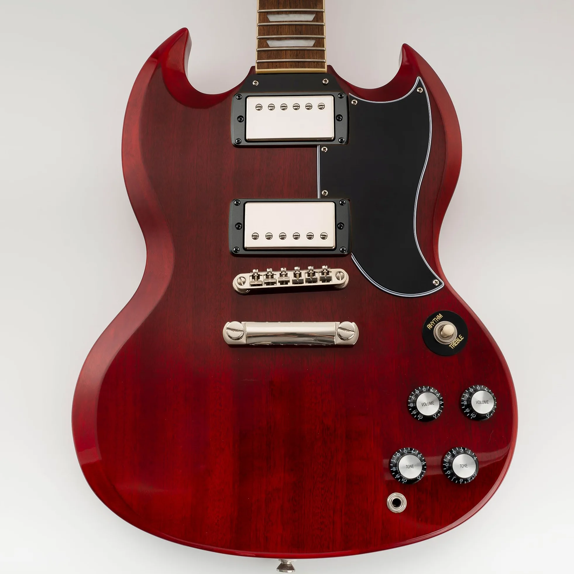 Musiclily Ultra Fondo Piatto Smussato Set Mascherina Pickup Humbucker in Alluminio per Chitarra Elettrica Epi SG, Nero (3mm+5mm)