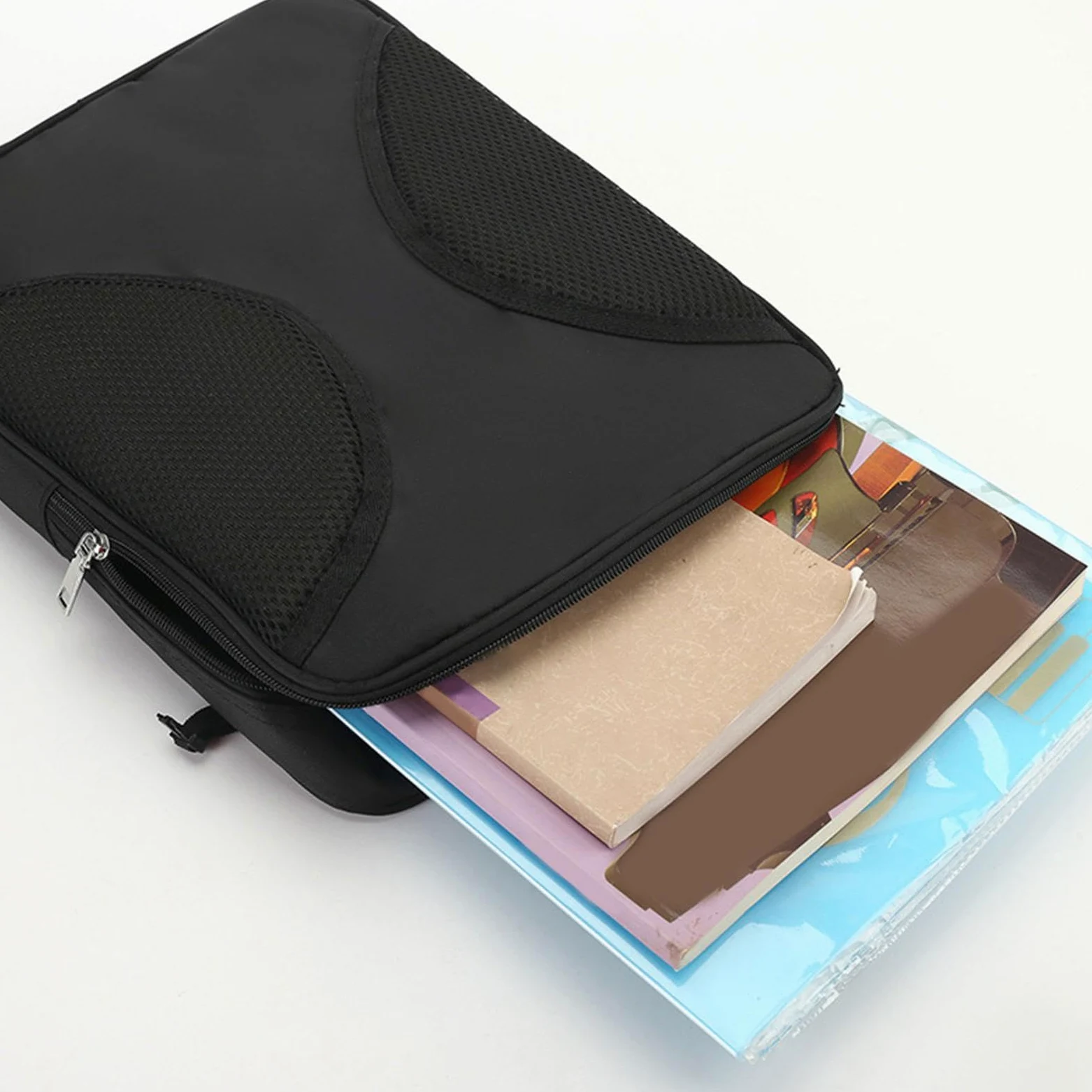 LOVIVER Custodia per spartiti Borsa per violino Custodia per spartiti musicali di grande capacità Custodia per trasporto, nero