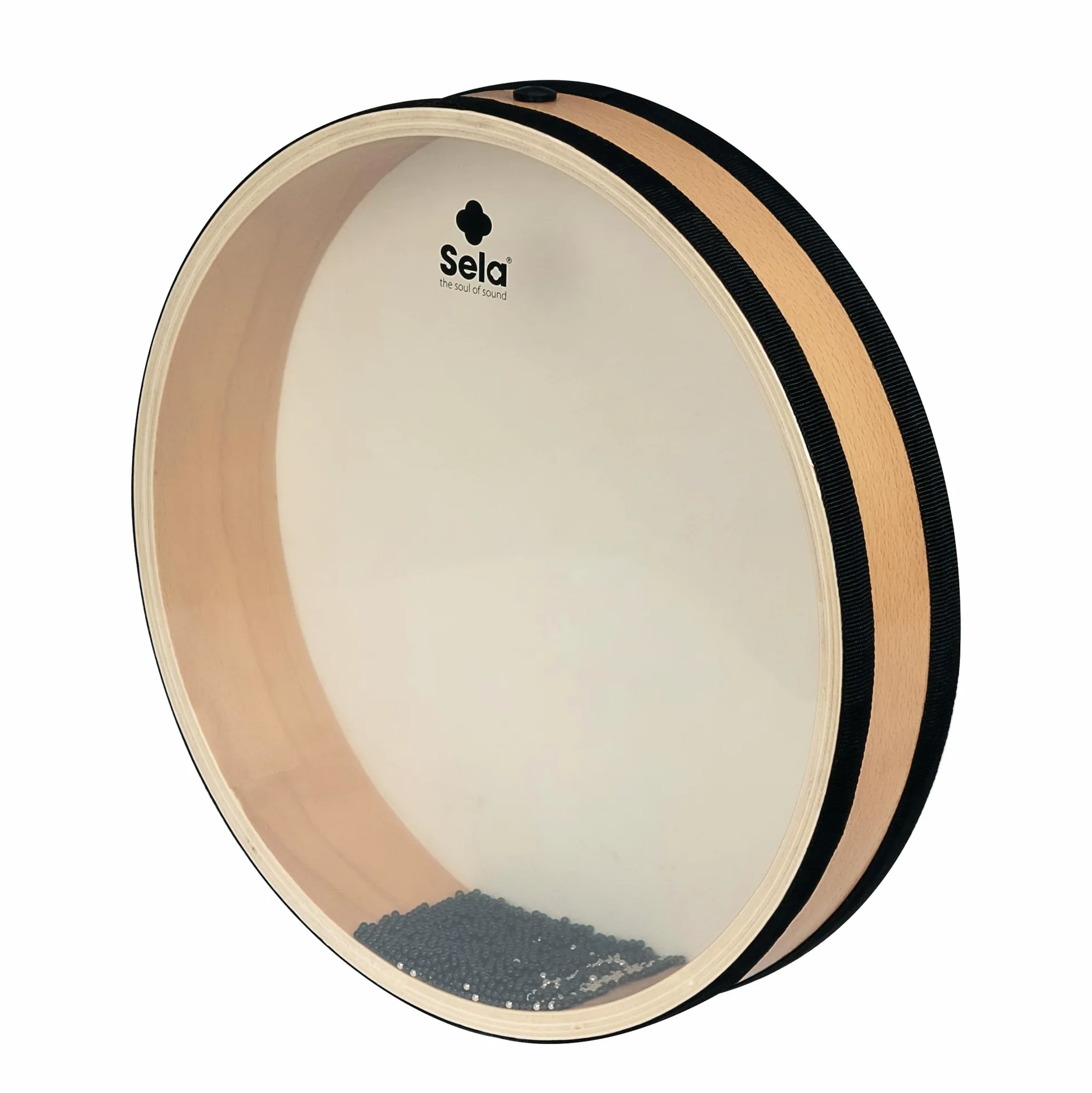 Ocean Drum 50 cm (20"), cornice in legno con pelle naturale