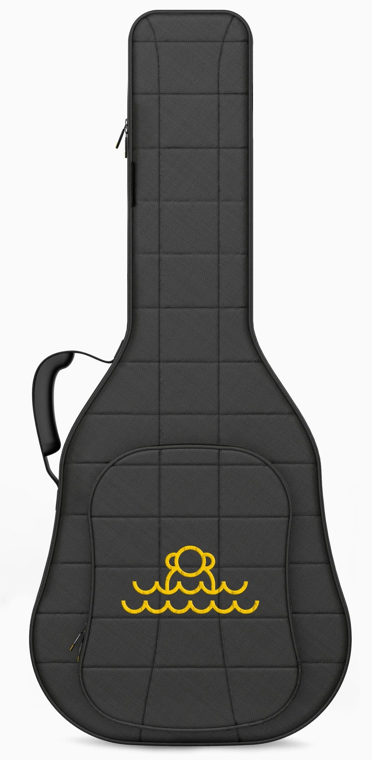 Monkey Loop Rocking Acoustic - Borsa per Chitarra con Imbottitura da 26 mm - Borsa Semirigida per Chitarra Acustica - Tasca Esterna per Accessori - Cinghie Regolabili - Resistente all´Acqua