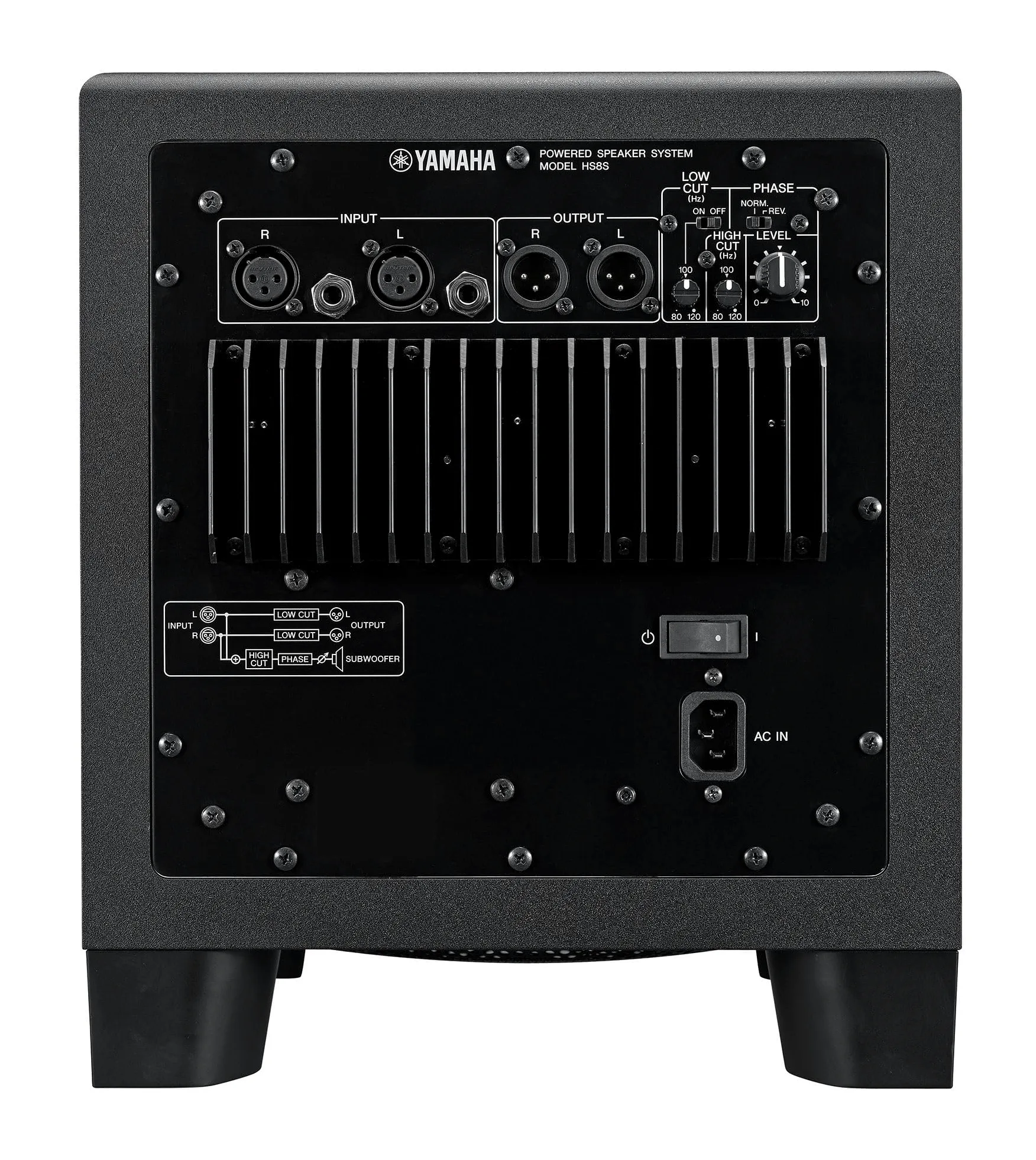 Yamaha HS8S subwoofer da studio 150W