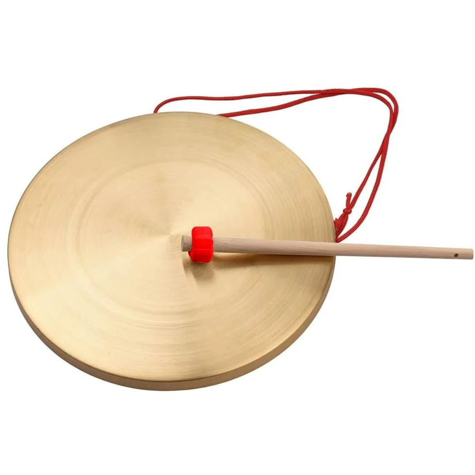 Generisch Vasca da bagno in ottone da 32 cm, portatile Tam Gong Tam Gong, strumento tradizionale a percussione per orchestra, opera della chiesa
