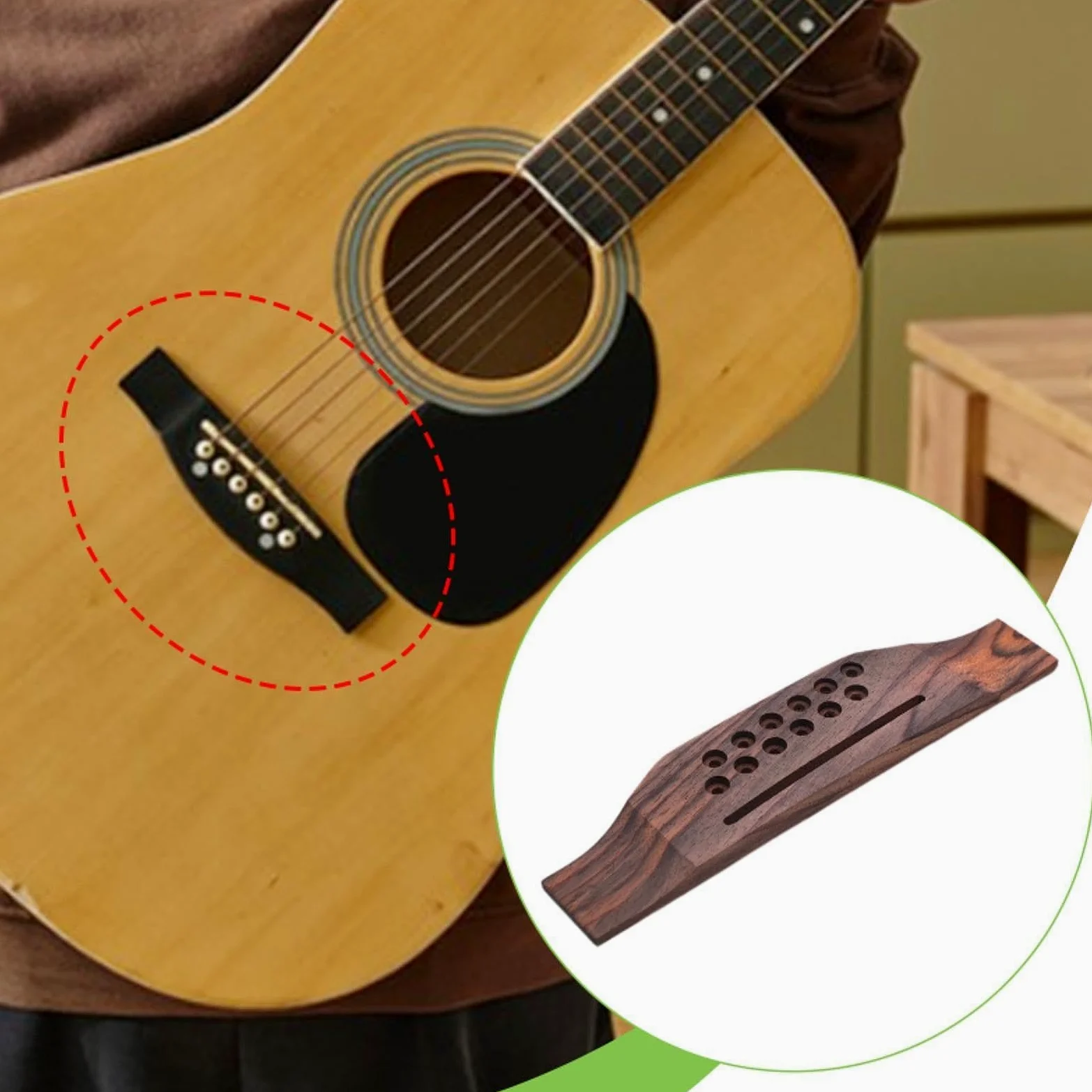 Manutenzione Del Ponte per Chitarra Acustica a 12 Corde: Installazione E Sostituzione Semplici (in Legno)