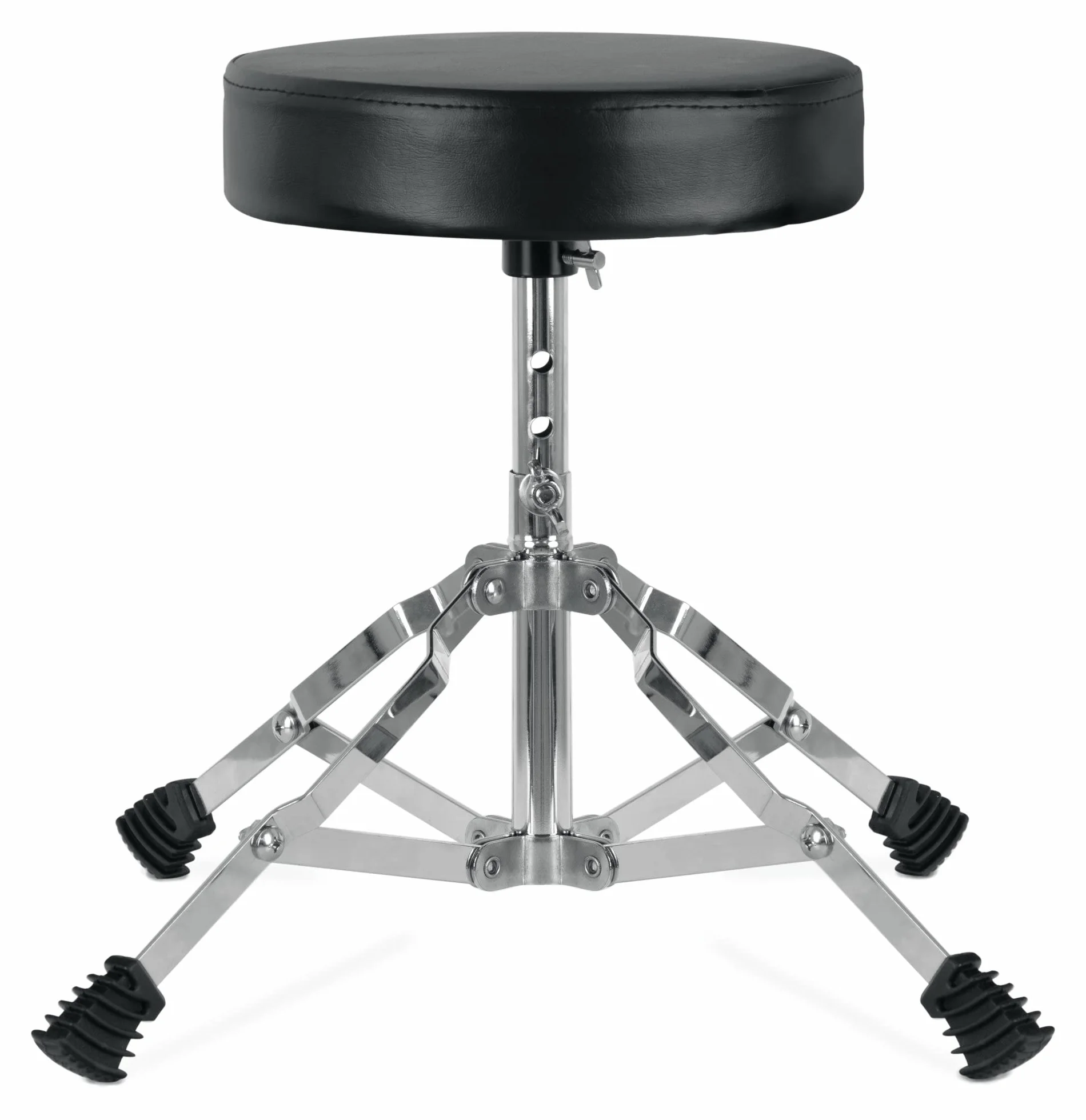 XDrum Sgabello Batteria Junior - Sgabello per Batteria per Bambini - Regolabile in Altezza in 3 Posizioni da 32cm a 37cm - Piedini in Gomma Stabili per Perfetta Stabilità