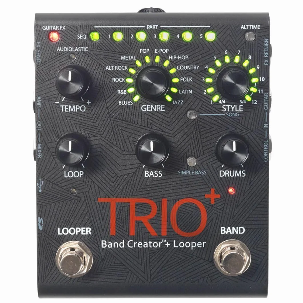 DigiTech Pedale per chitarra TRIO Plus Band Creator con Looper