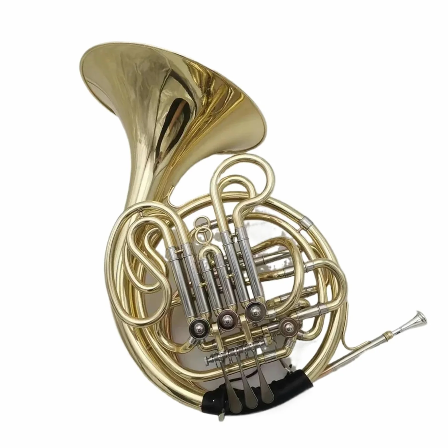 corno francese strumento musicale Corno Francese Doppio 4 Tasti Fa/Sib Strumento Musicale In Ottone Con Custodia A Forte Penetrazione