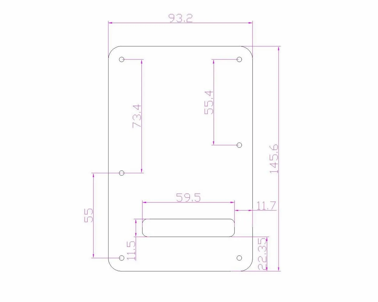 KAISH Battipenna a 11 fori ST/Strat Style SSS Pick Guard con piastra posteriore ST Tremolo Trem copertura per USA/Messico Stratocaster/Strat rosso perla