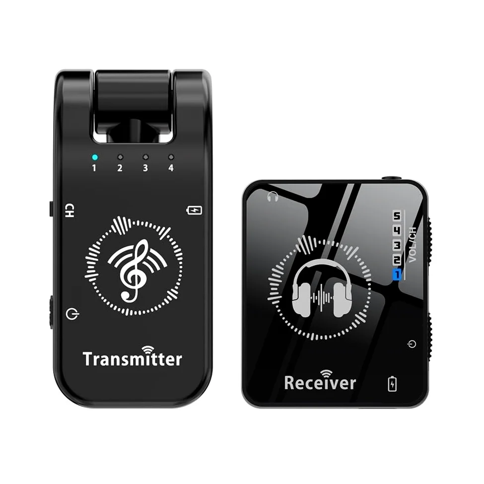 Cuffia di monitoraggio, Wireless In Ear Monitor System Con Trasmettitore E Ricevitore Per Stadio, Trasmissione Wireless Auricolare Monitor