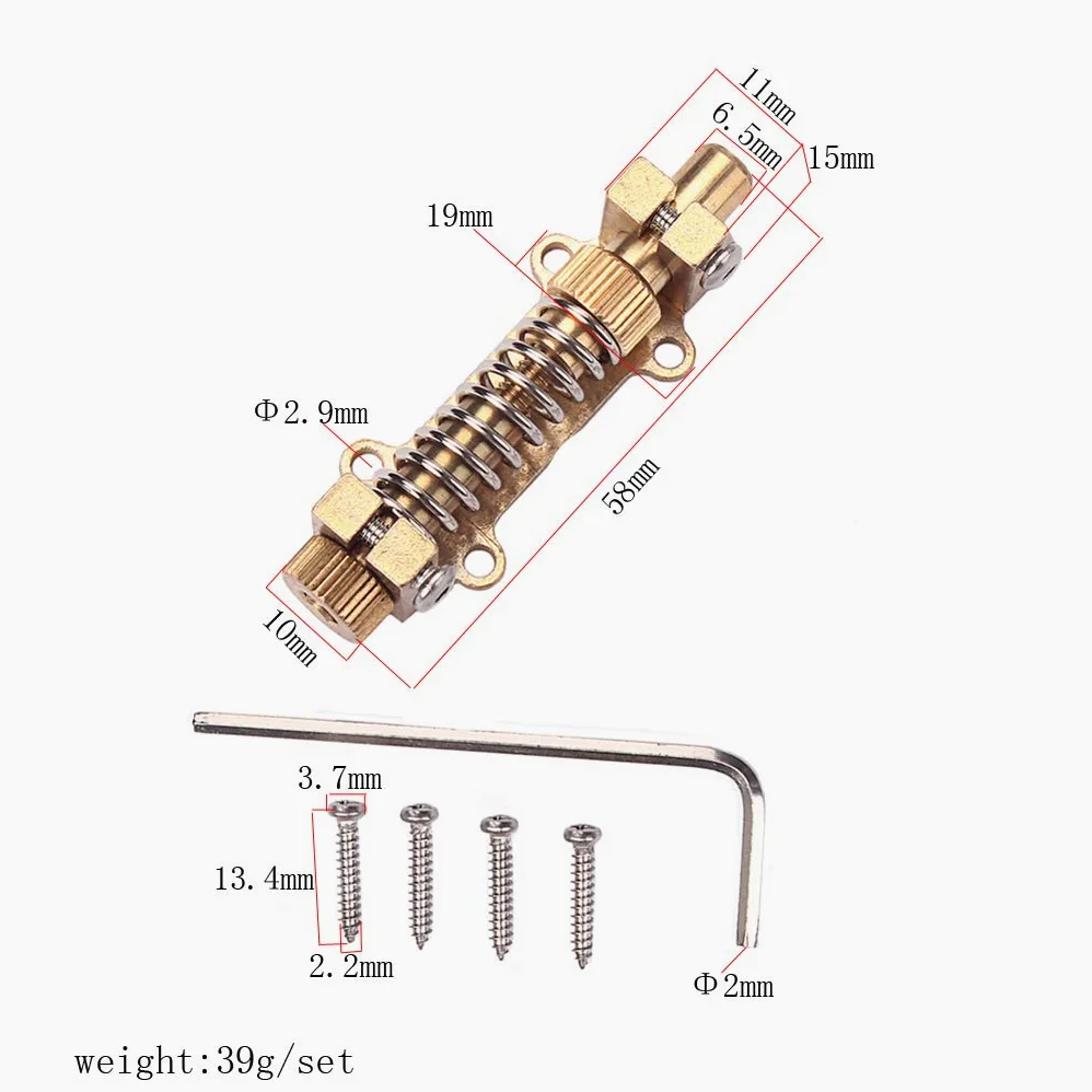 Alnicov - Dispositivo stabilizzatore in ottone per il tremolo della chitarra, accessori per chitarre elettriche Fender