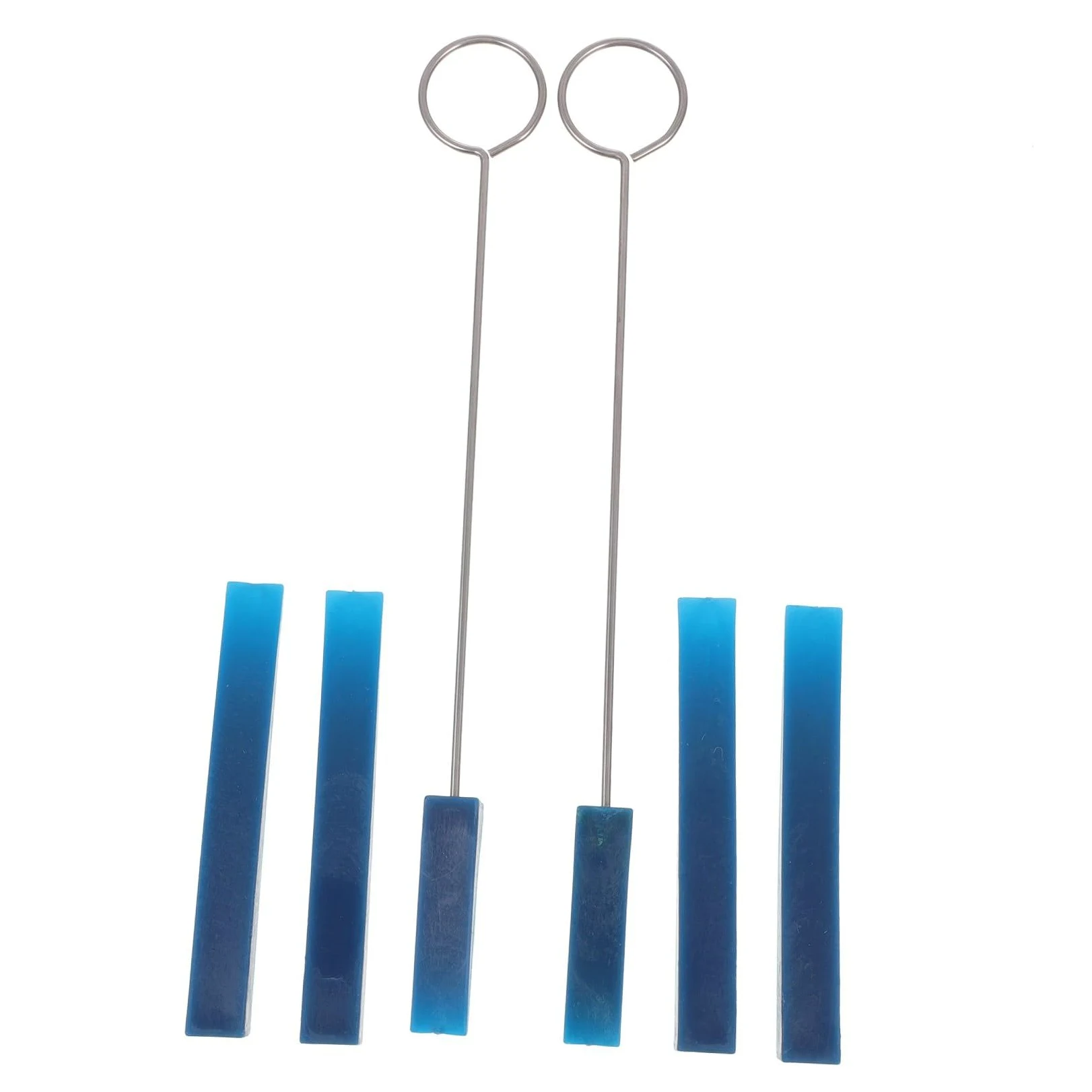 Kit di 6 Pezzi Sordine per Pianoforte in Gomma Liscia, Strumento Muto Inclinato per Accordatura Professionale, Accessori Compatti e Portatili per Manutenzione Pianoforti