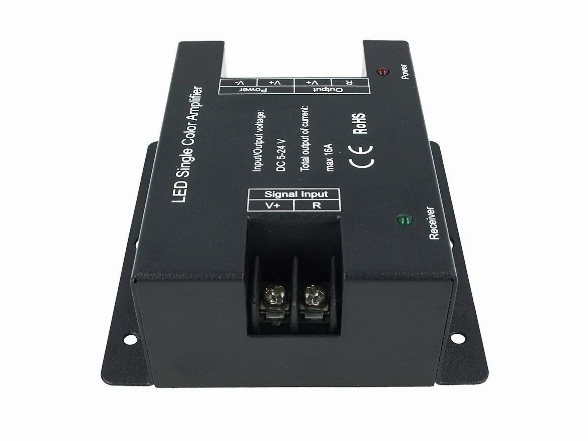 LEDLUX CL7006 Amplificatore PWM High Speed Power Amplifier Per Striscia Bobina Led 5V 12V 24V 16A Mono Colore 1 Canale AP101