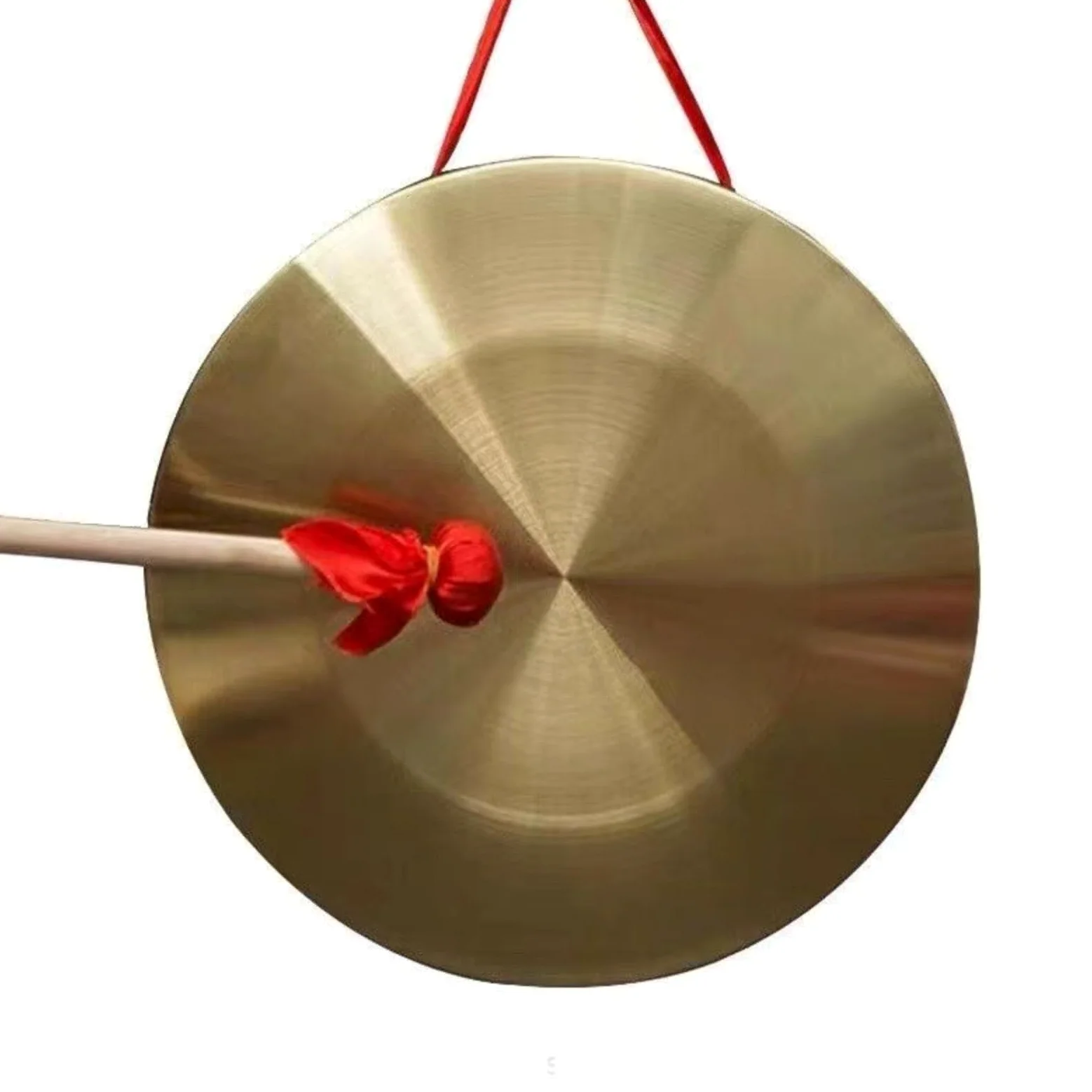 Gong a mano Cymbal con battitore, in ottone con battitore, strumento a percussione, gong cinese (28 cm)