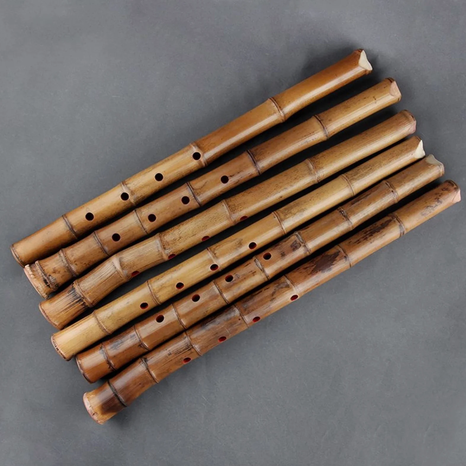 Performance Flauto di bambù Shakuhachi 5 Fori Strumenti Musicali in Legno Flauto Verticale in bambù con Radice