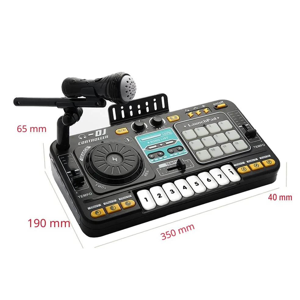 Il mixer da DJ e il lettore di dischi per bambini possono essere collegati al microfono Bluetooth