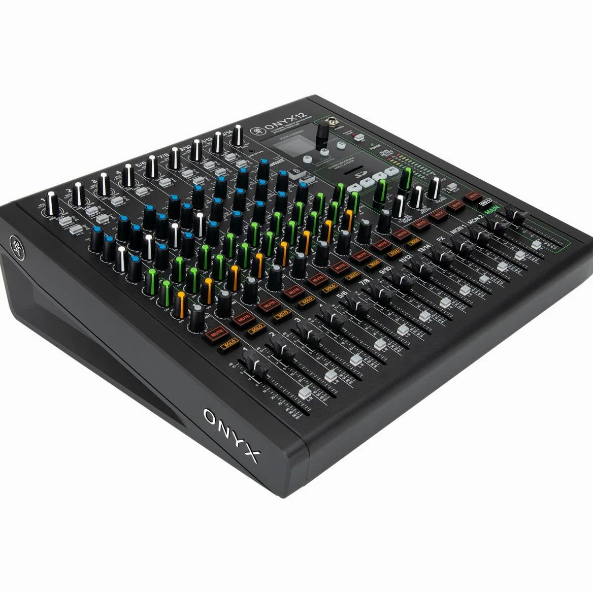 Mackie Mixer analogico premium a 12 canali serie Onyx con USB multi-traccia (Onyx12)