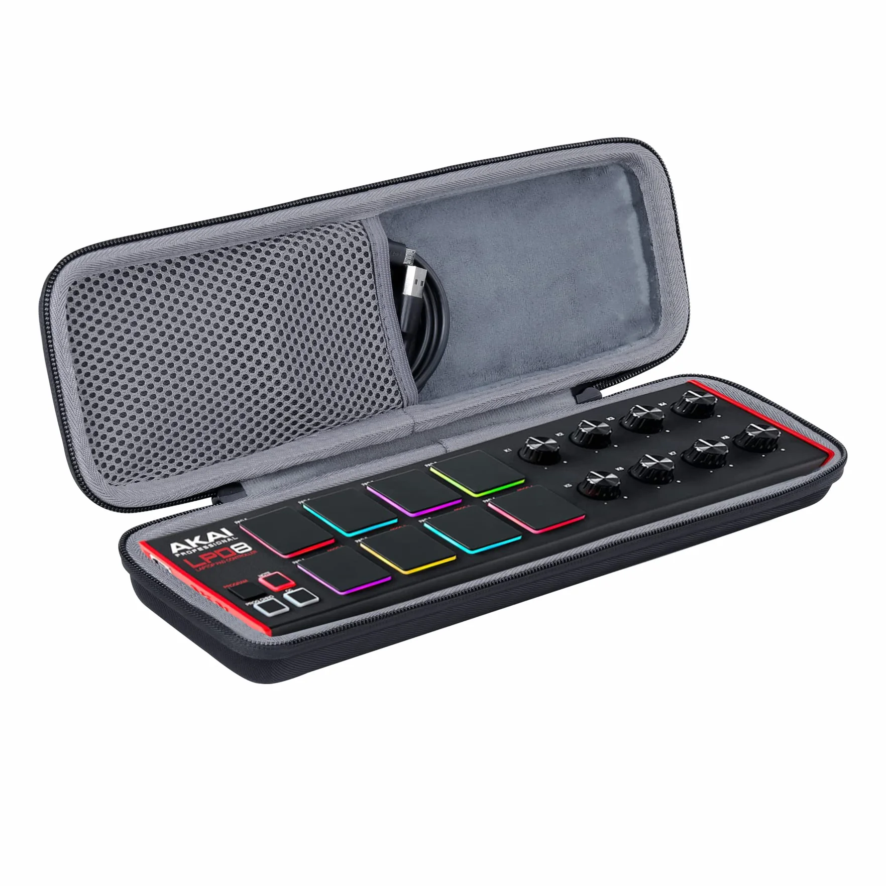 co2CREA cassa custodia borsa per AKAI Professional LPD8 Controller USB MIDI Portatile(solo scatola,Case Only)