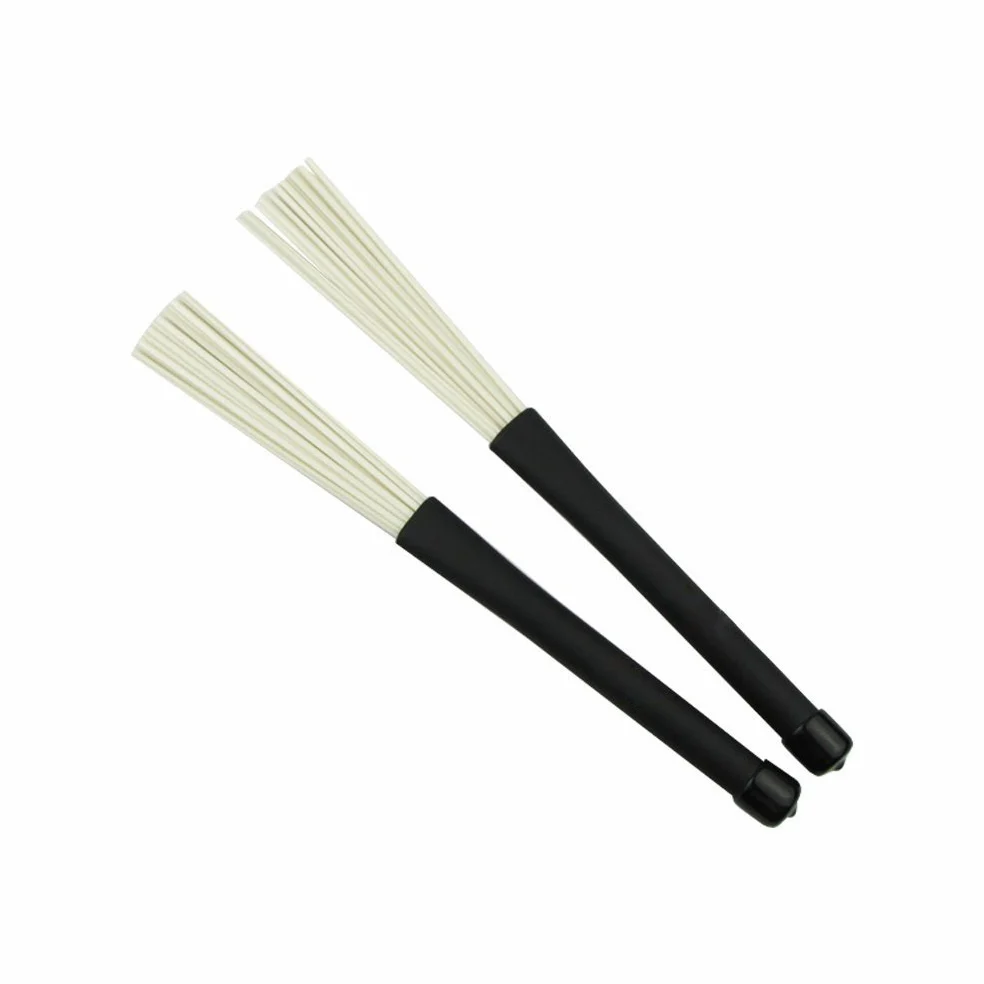 rosenice bacchette Spazzole per batteria Jazz Rock Nylon retrattile 1 coppia
