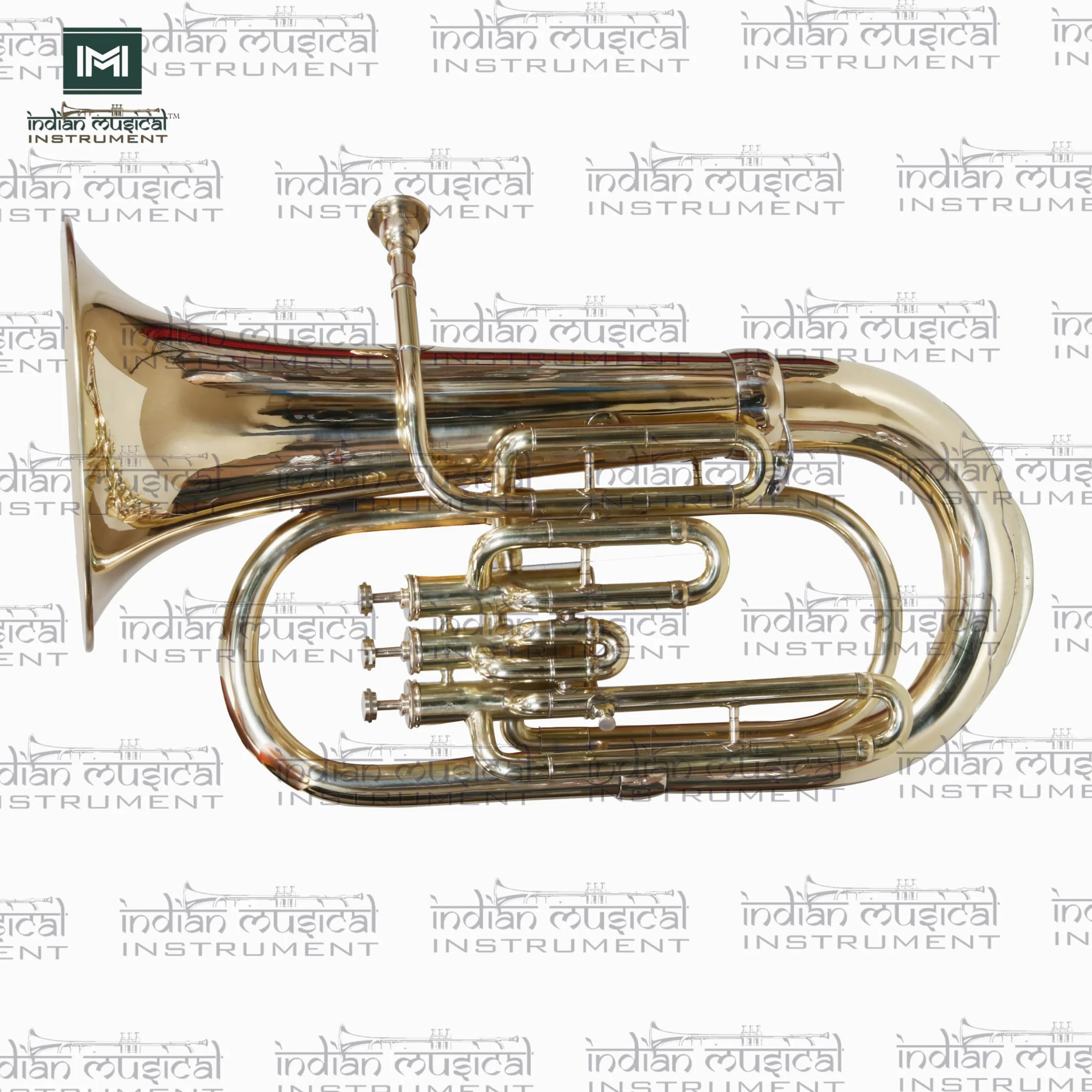 Euphonium - Strumento a 3 valvole in ottone con tono caldo, valvole lisce, per musicisti e studenti.