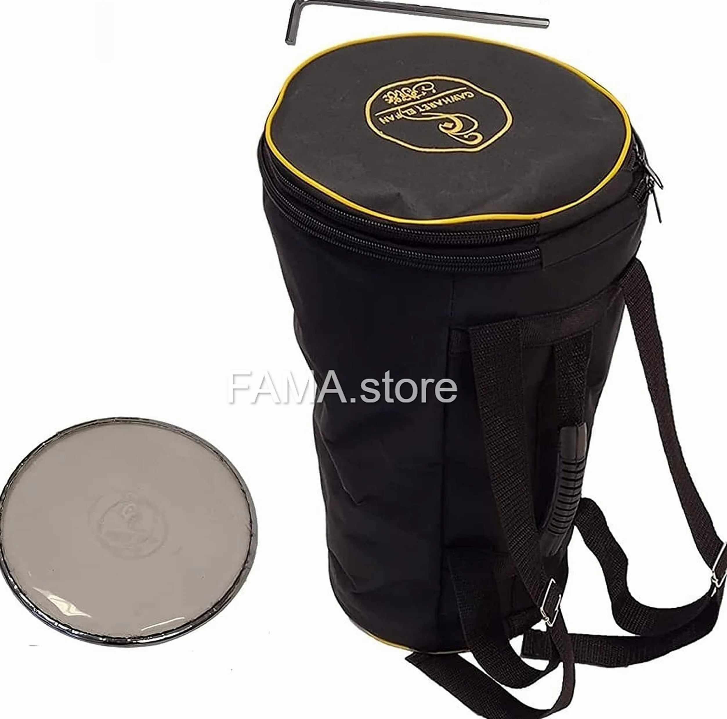 43,2 cm Drum Darbuka tabla doumbek madreperla Gawharet El Fan strumento musicale egiziano fatto a mano (perla blu) magia dell'Oriente)