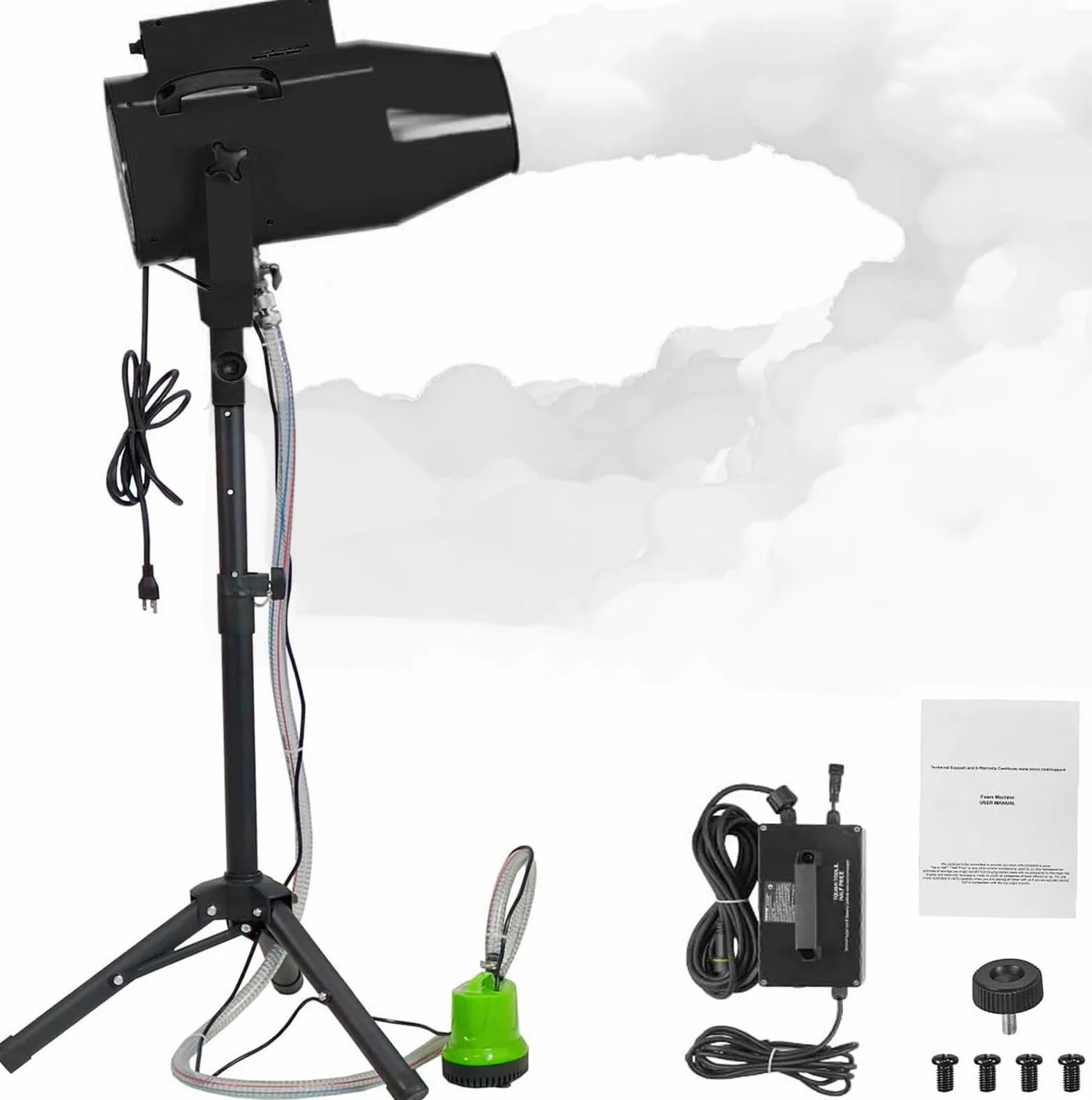 Macchina per Schiuma, Macchina per Schiuma per Feste, Macchina per Schiuma per Grandi palchi, Macchina per Schiuma per Bambini, Cannone per Schiuma, per Feste, Parco Acquatico, Piscina,Black