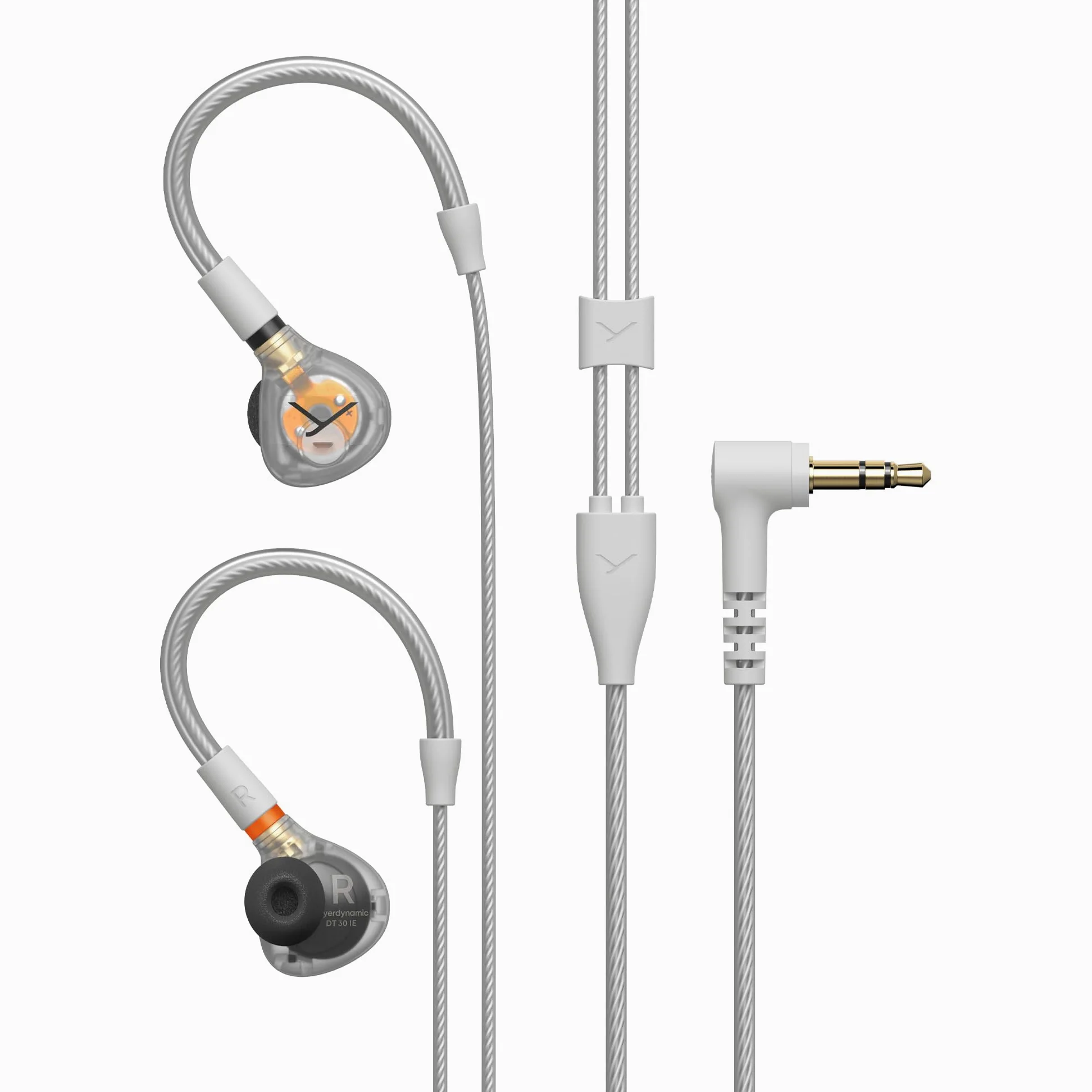 beyerdynamic DT 30 IE monitor in-ear professionale per palco e sala prove | Isolamento passivo fino a 39 dB, vestibilità ergonomica, cavo MMCX rimovibile, trasparente