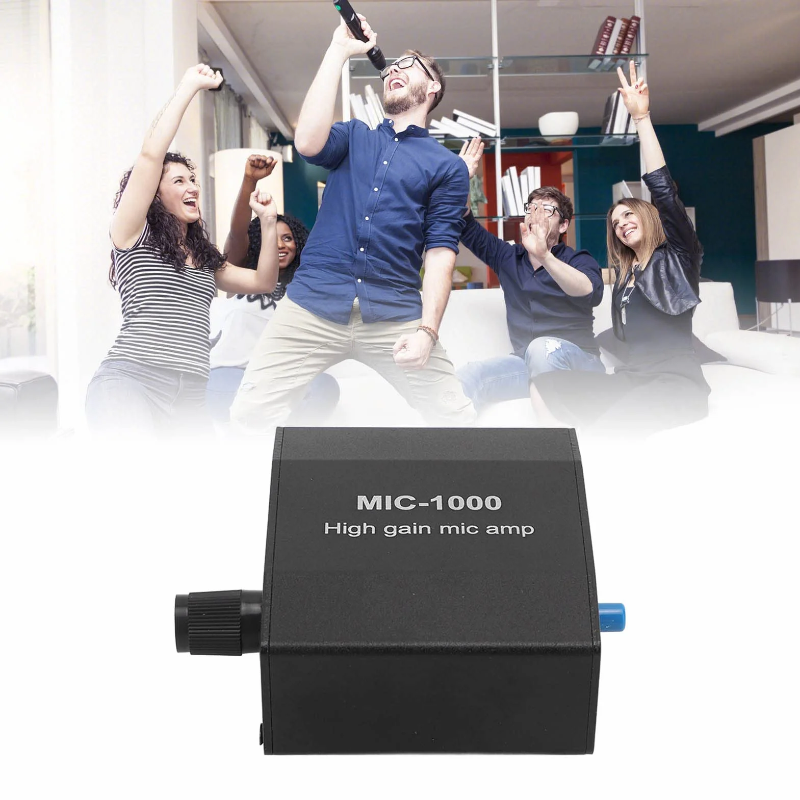 Amplificatore per Microfono Ad Alto Guadagno, Preamplificatore per Microfono Amplificatore per Microfono Ad Alto Guadagno Controllo Automatico del Livello ALC Amplificazione 1000