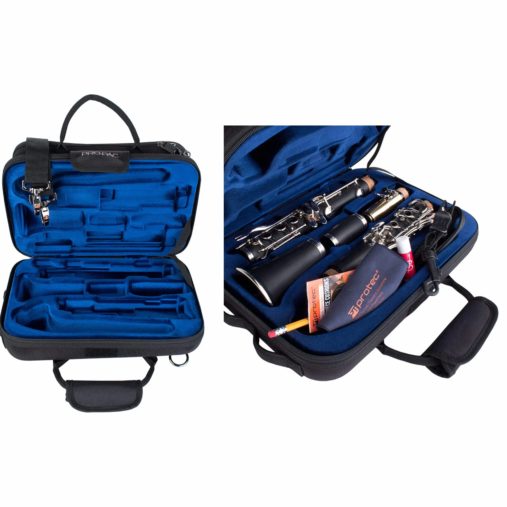 Protec PB307 - Custodia per clarinetto, della linea Slimline Pro Pac Case, colore nero