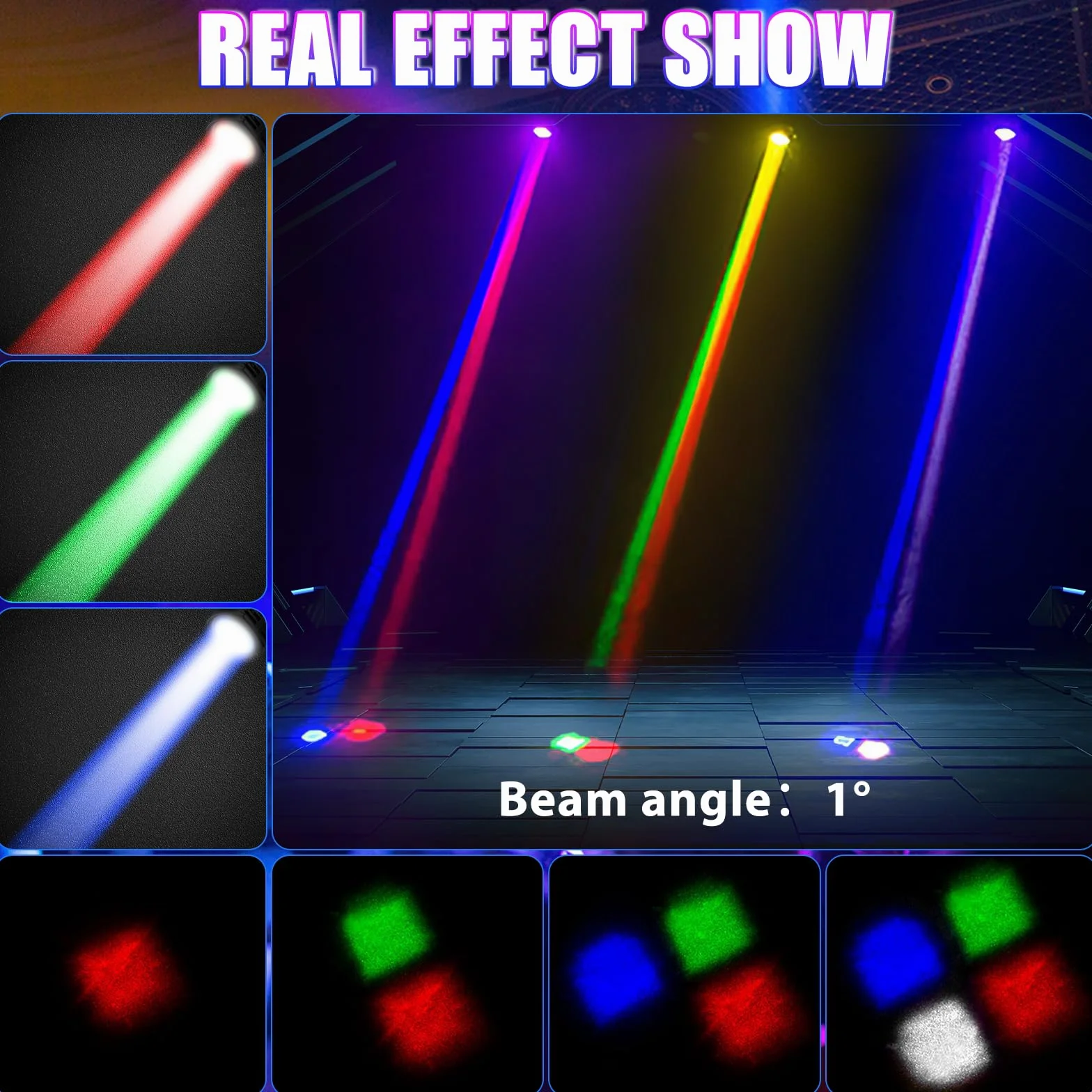 UKing 2 Pezzi Moving Heads RGBW Beam DMX512 Effetto Luce LED 11/13 CH per Feste, Controllata dalla Musica per DJ Discoteca Club Bar Illuminazione Palcoscenico