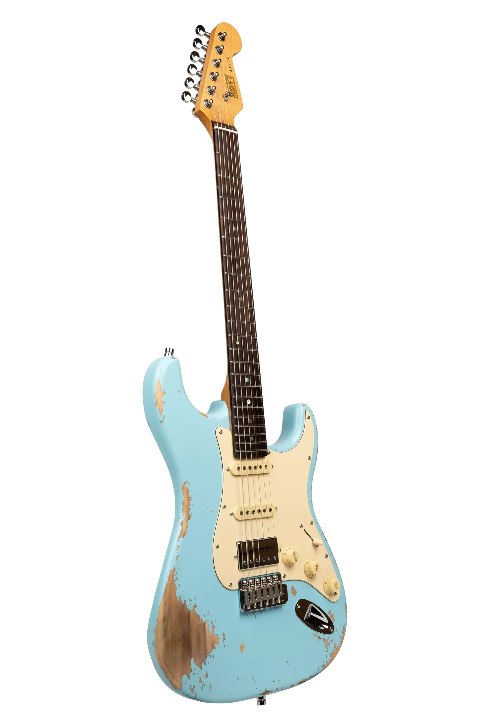 Henry’s ST-1 Python Strat Chitarra Elettrica - Blu - Chitarra Elettrica di Alta Qualità con Corpo in Paulownia - Manico in Acero Tostato - Pickup HSS e Interruttore a 5 Vie