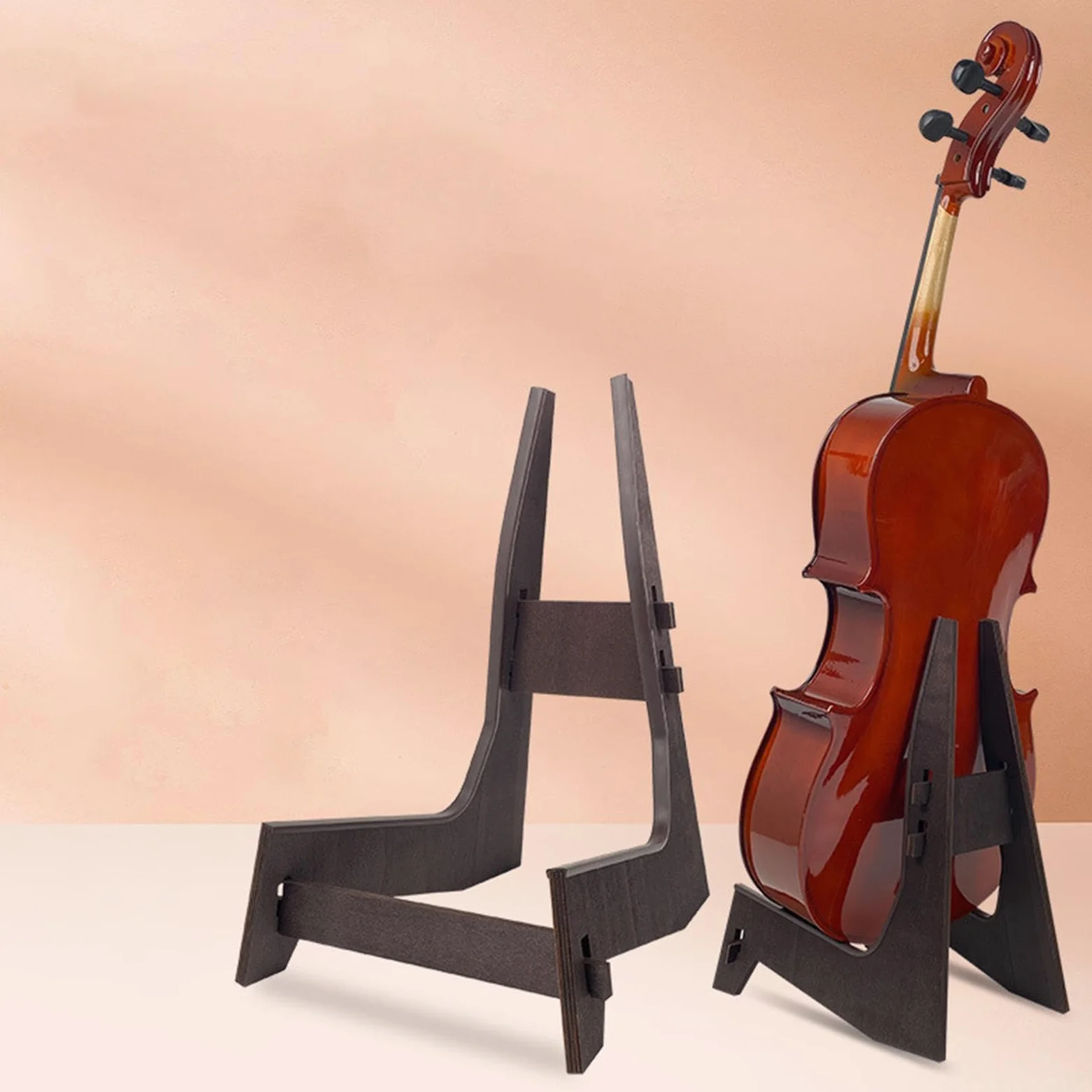 F Fityle Supporto per Violoncello Leggero, Supporti per Chitarre E Bassi, Supporto per Strumenti a Corda, Con Un Angolo Di Inclinazione Di 75 Gradi, Per Strumenti per Violoncello 1/8 4/4