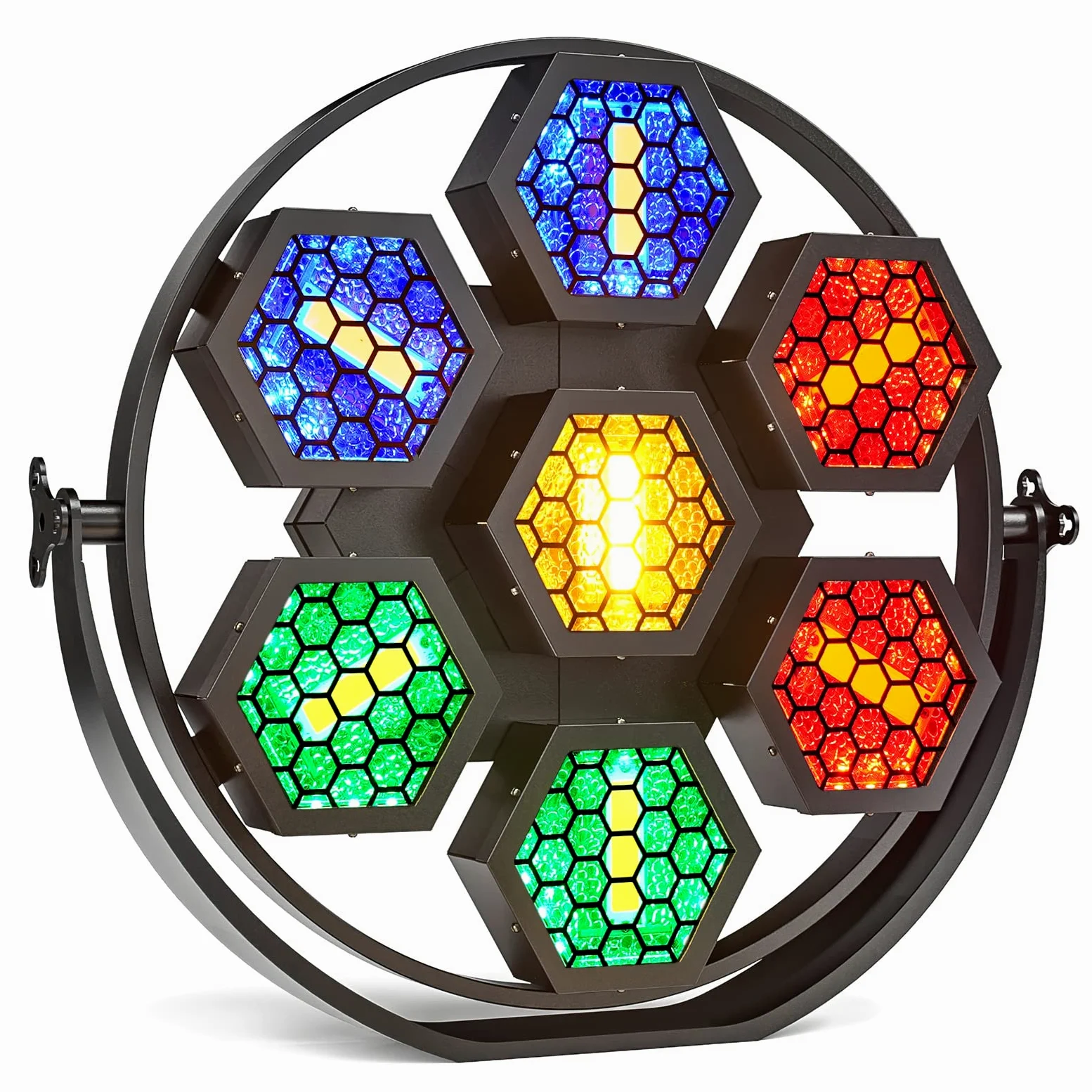 350 W COB PAR Illuminazione per palcoscenico, proiettore COB retrò con effetti RGB, supporta automatico/attivazione audio/controllo DMX/luce lampo per teatri, spettacoli, feste e festival musicali