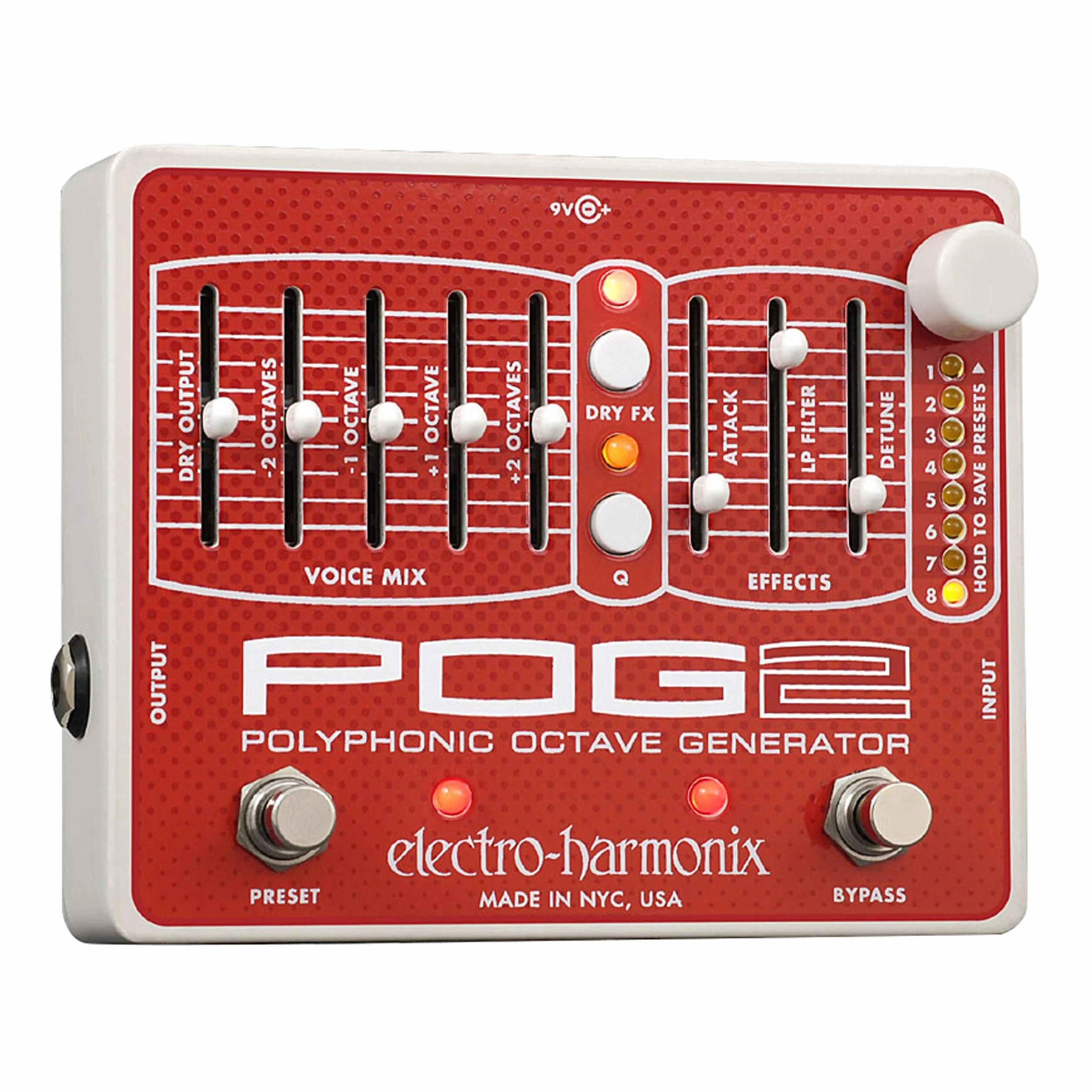 Electro Harmonix POG2 Polyphonic Octave Generat or Guitar Effects Pedal - Effetti per chitarra