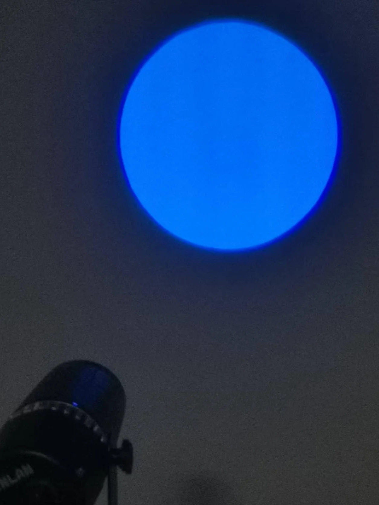 Faretto SENLAN LED 9W RGB 3-in-1 pin spot light con gobo - Per palcoscenico, con telecomando a infrarossi