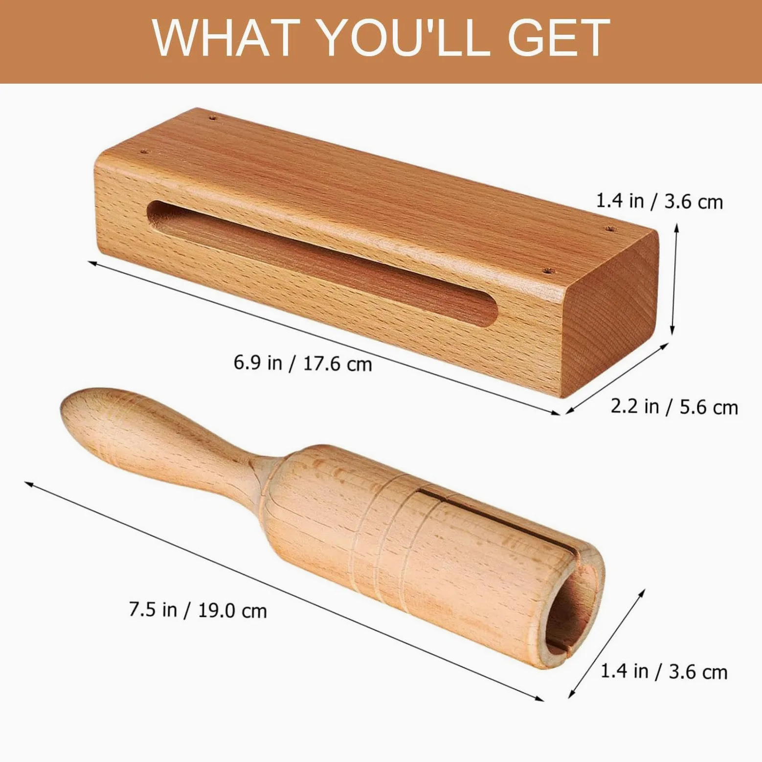Blocco di Legno in Legno per Bambini E Adulti per Lezioni di Musica, Strumento a Percussione