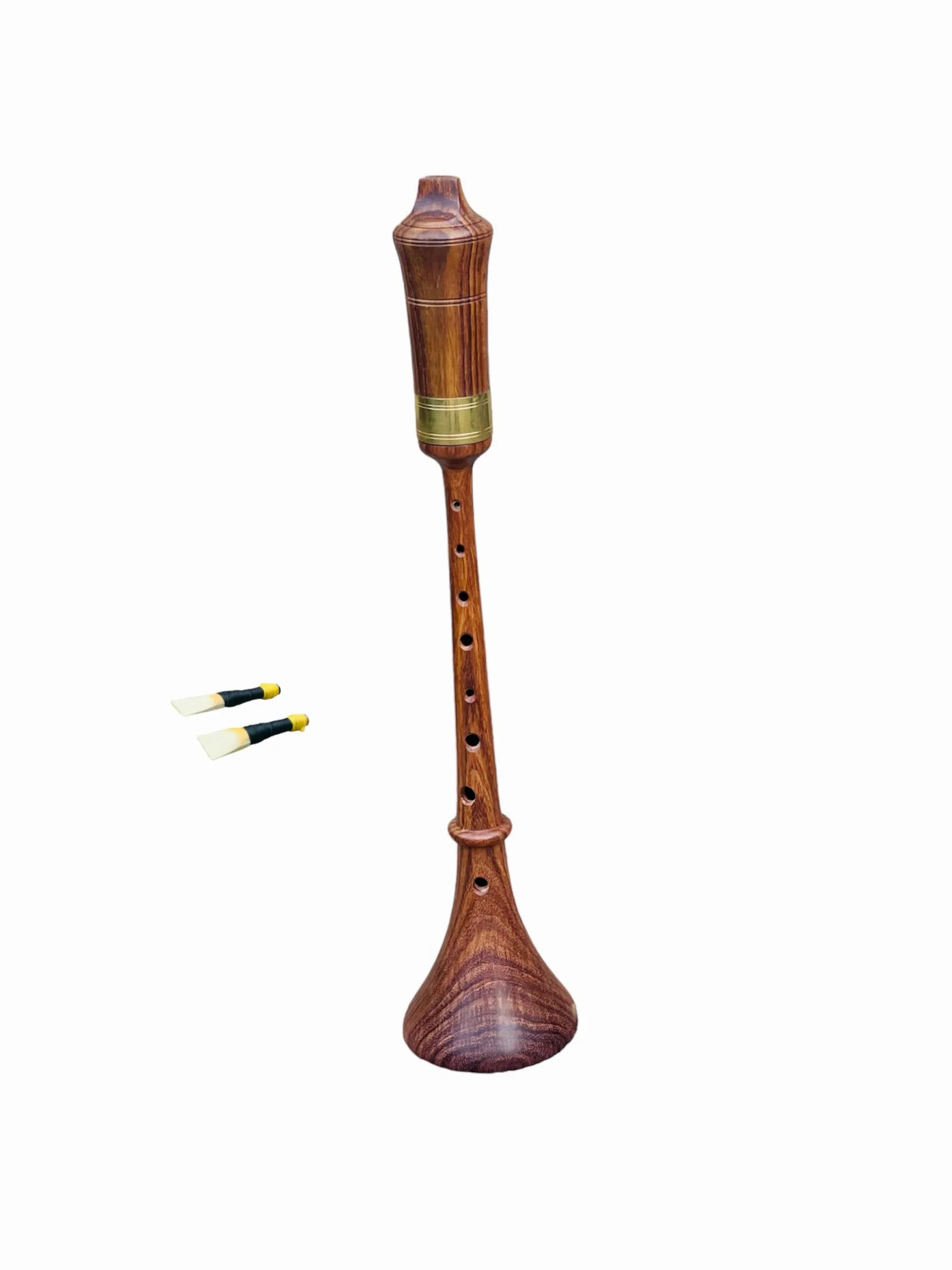 Medieval Shawm RAUSCHPFEIFE - Piccolo strumento a fiato in legno con due ance