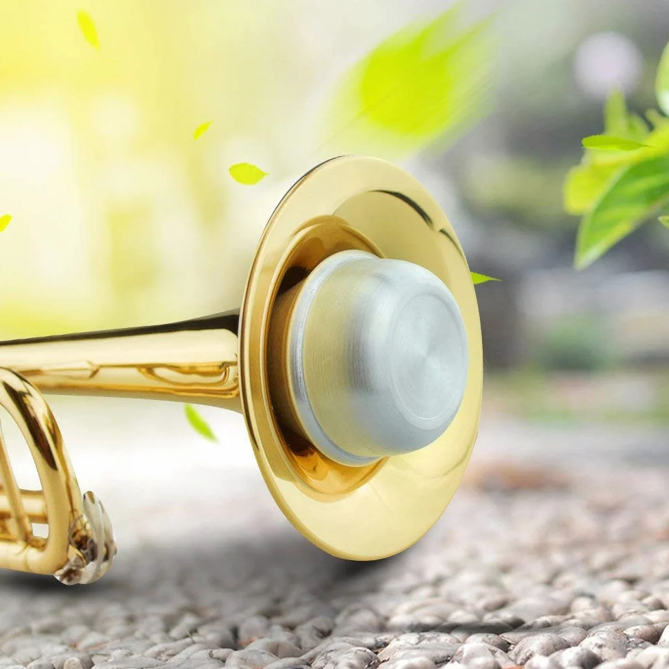 Silenziatore in Alluminio, Silenziatore a Tromba Marmitta Dritta Pratica, Coppa Trombone Silenziosa Per Musica Jazz Sordine X Tromba
