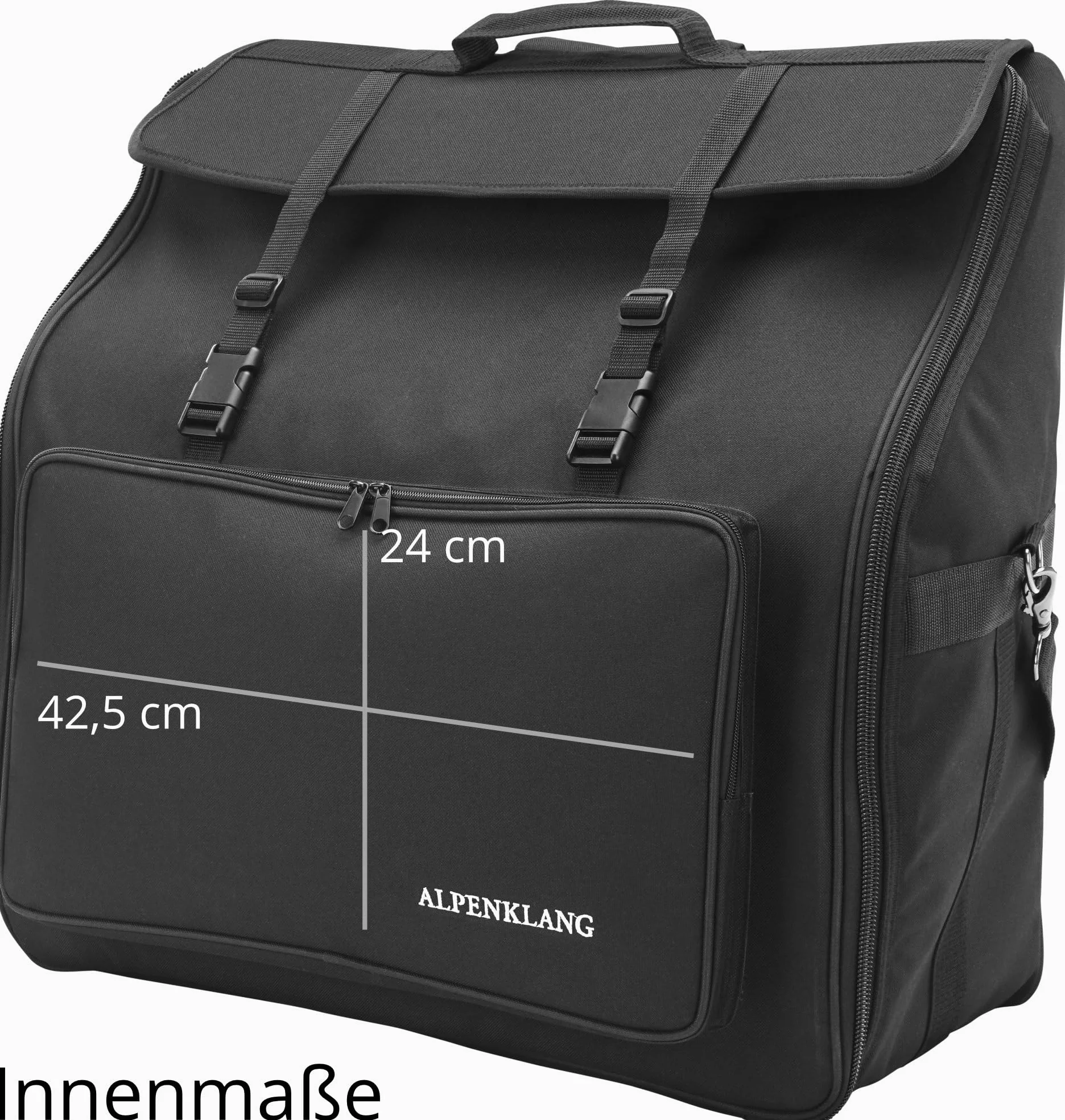Alpenklang Borsa fisarmonica a 96 bassi (spallacci, idrorepellente, imbottita, gigbag per fisarmonica, borsa da trasporto)