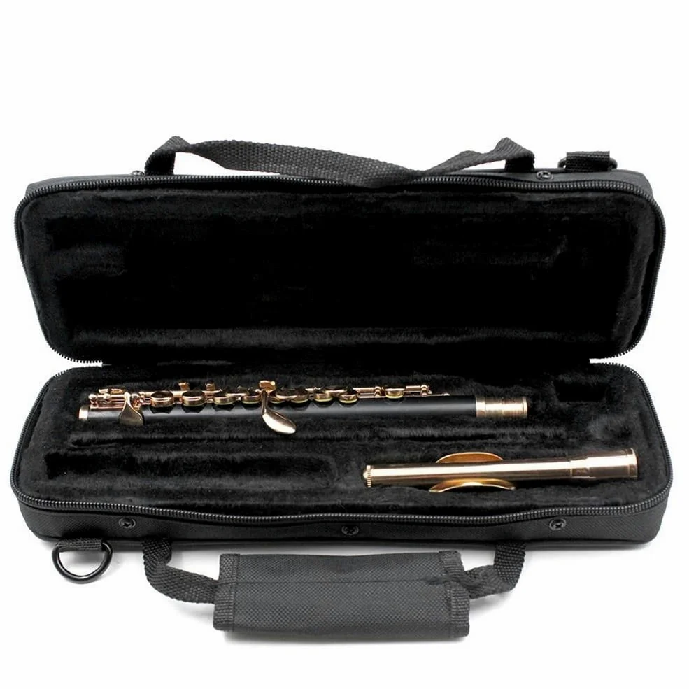 Ottavino di mezza misura, cupronickel placcato in argento C Key Tone 16 fori Piccolo con cacciavite for astuccio