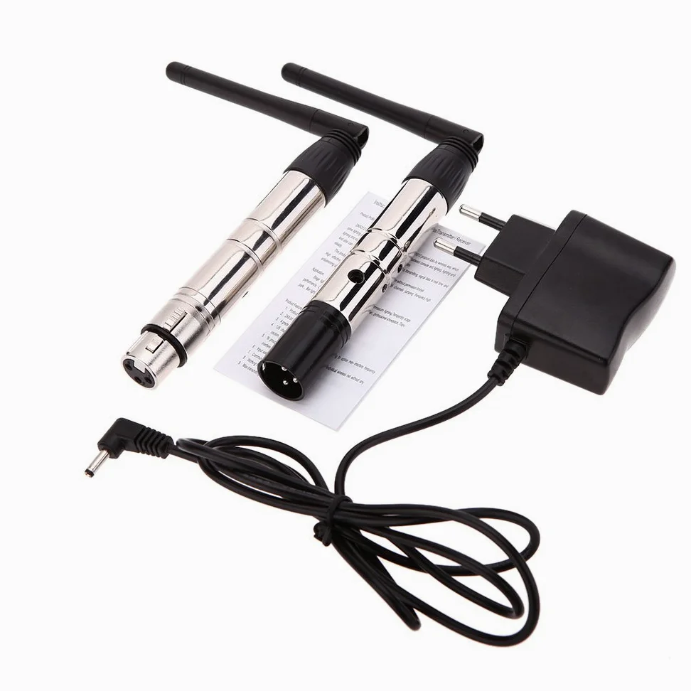 Lixada DMX512 2.4G - Unità di emissione e ricezione senza fili per controllo luci a LED