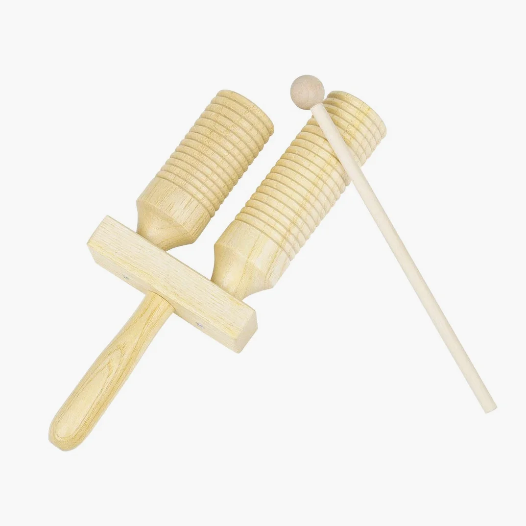 Alnicov Orff Percussion Strumento musicale con suono a tubo multi gambo in legno