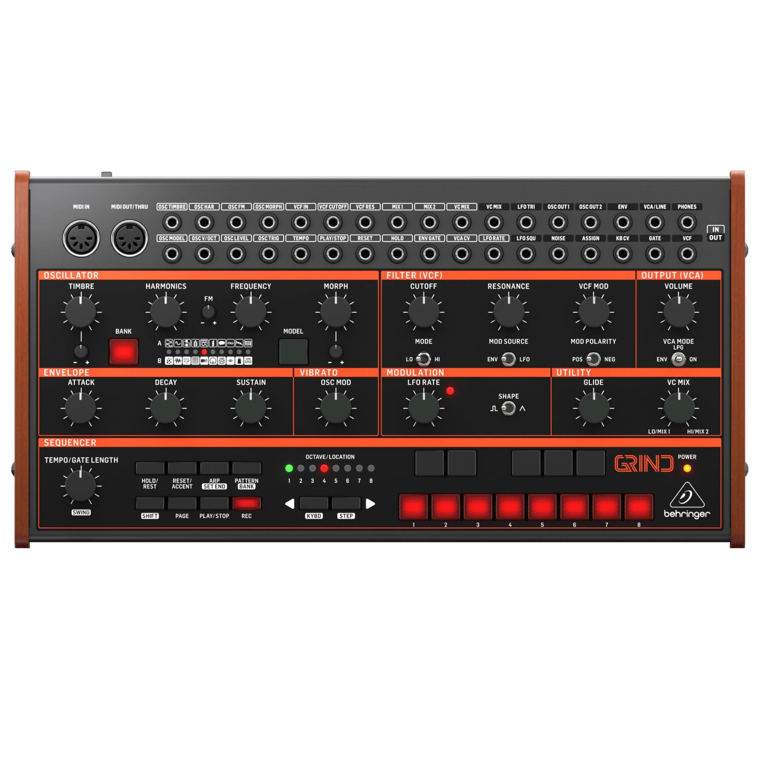 Behringer Grind Sintetizzatore ibrido multi-motore semi-modulare