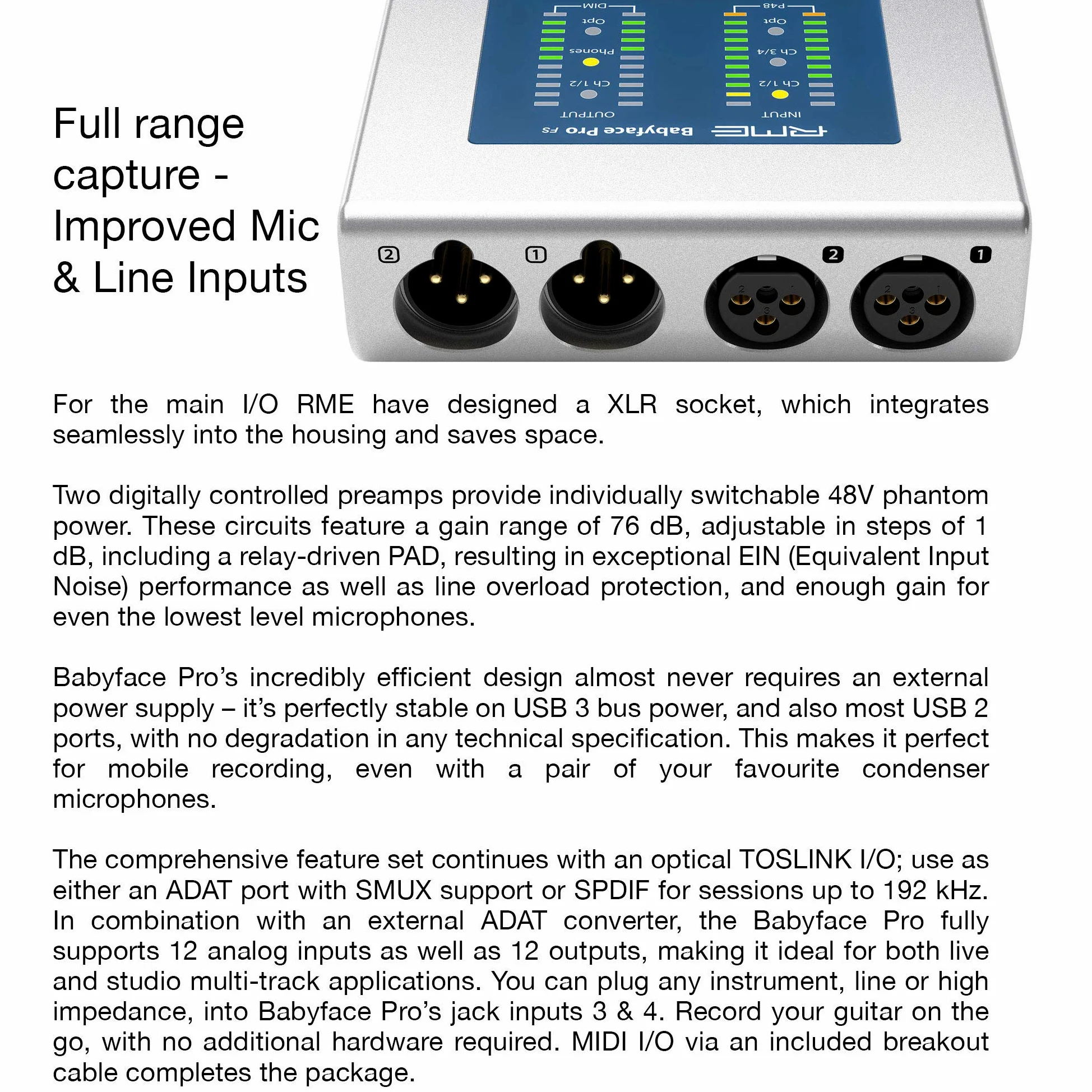 RME BABYFACE PRO FS - Interfejs Audio USB [12 IN/ 12 OUT]