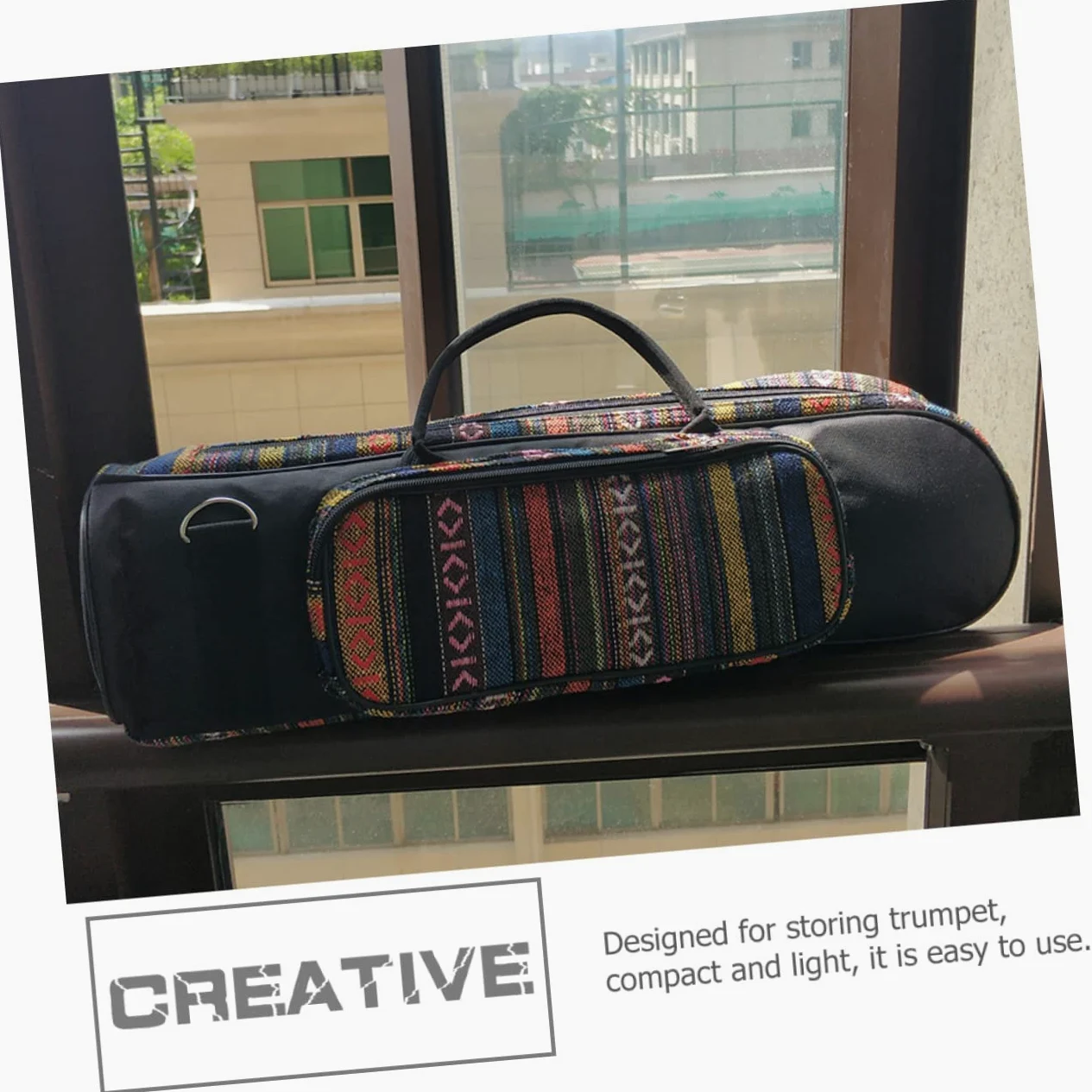 Tromba Portatile Oxford Custodia Resistente Per Trasporto e Conservazione Tromba Per Musicisti e Appassionati